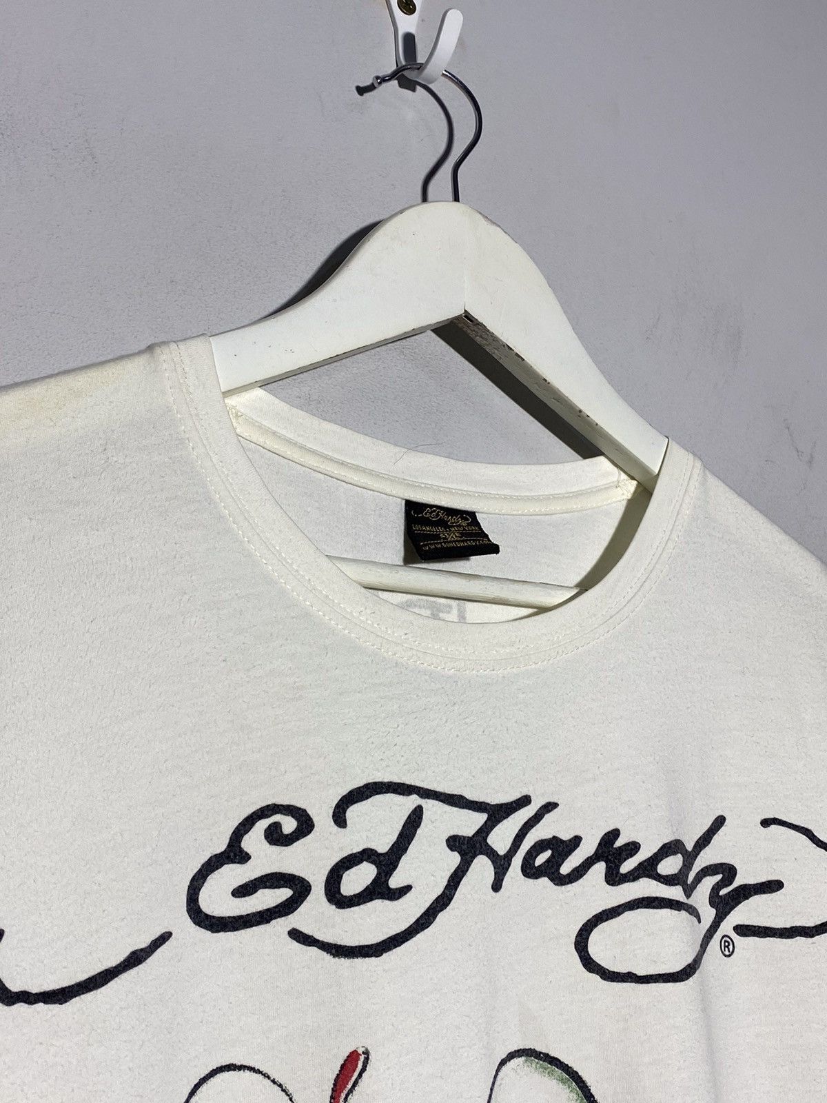 Christian Audigier × Ed Hardy Ed Hardy y2k hype streetwear style white t-shirt Size US XL / EU 56 / 4 - 6 Thumbnail