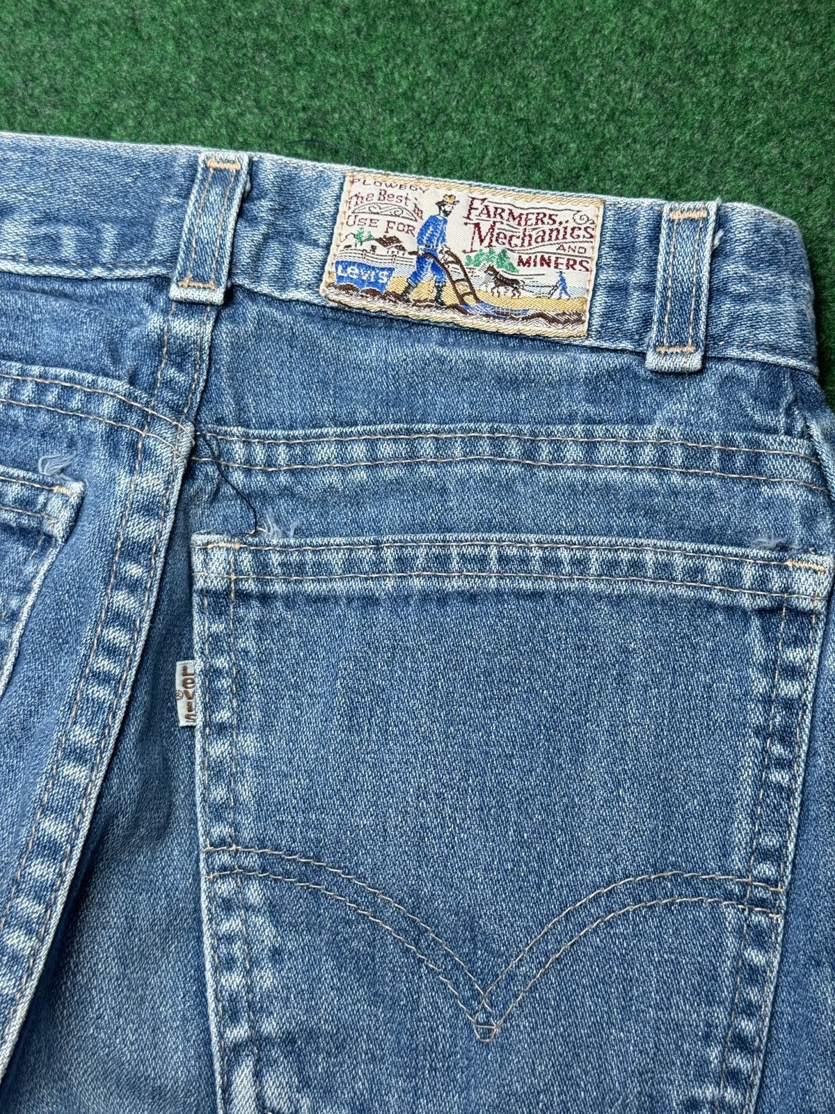 Levi's Vintage Clothing × Vintage Vintage 70s 80s Levi’s Plowboy 24x32 Light Wash Jeans Size US 26 / EU 42 - 2 Thumbnail