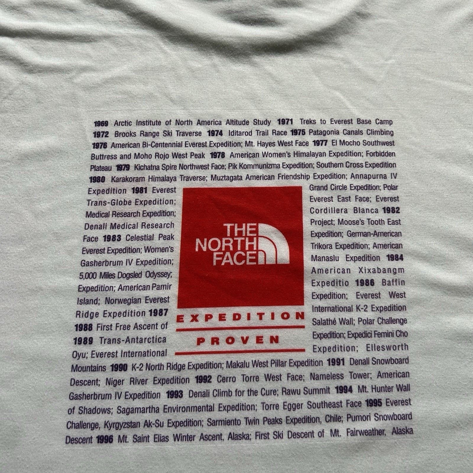 The North Face Vintage 90s The North Face T Shirt XL Expedition Proven Rare Size US XL / EU 56 / 4 - 3 Thumbnail