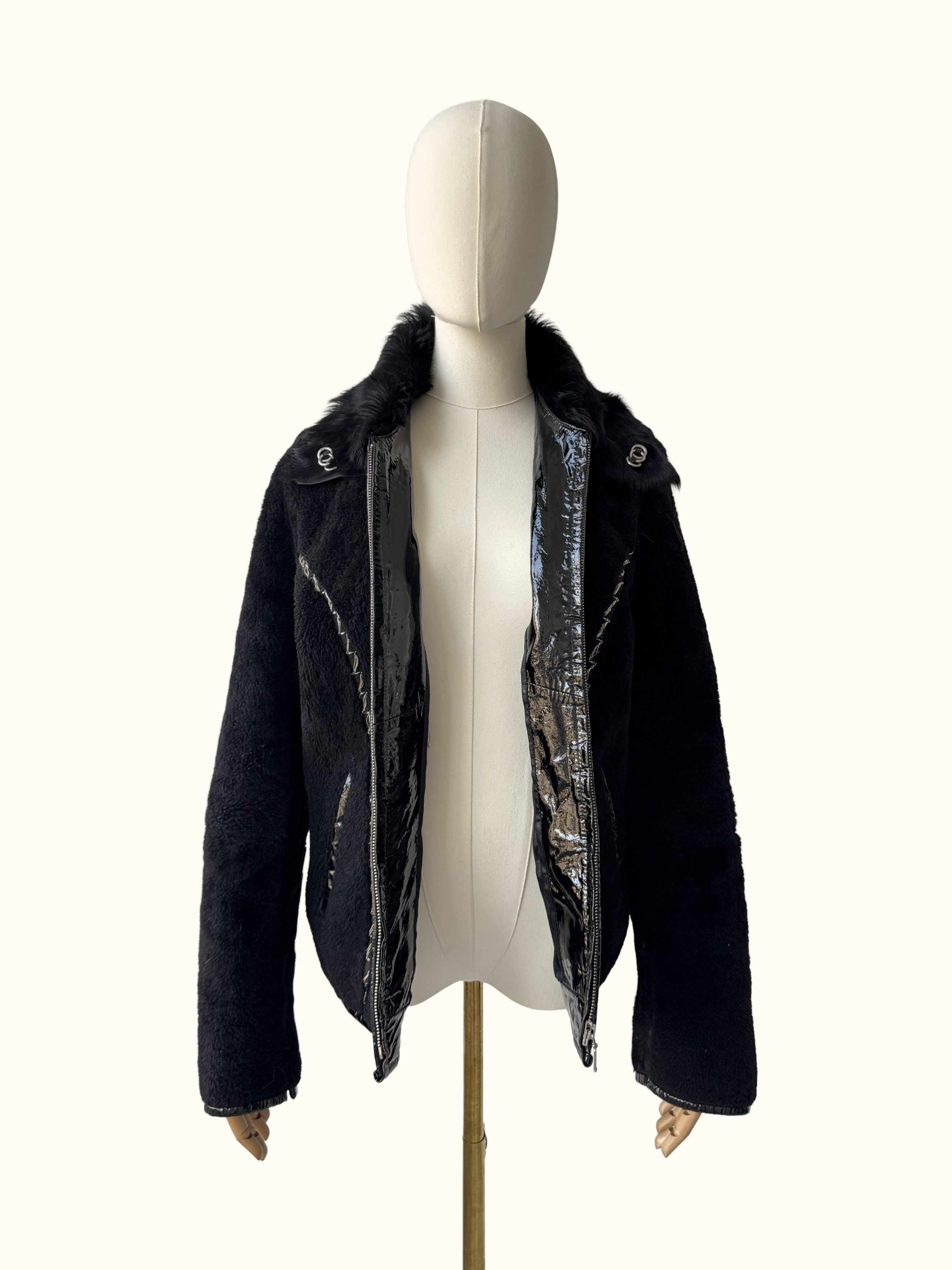 Vintage Vintage Real Sheepskin Jacket (B550) Size S / US 4 / IT 40 - 3 Thumbnail