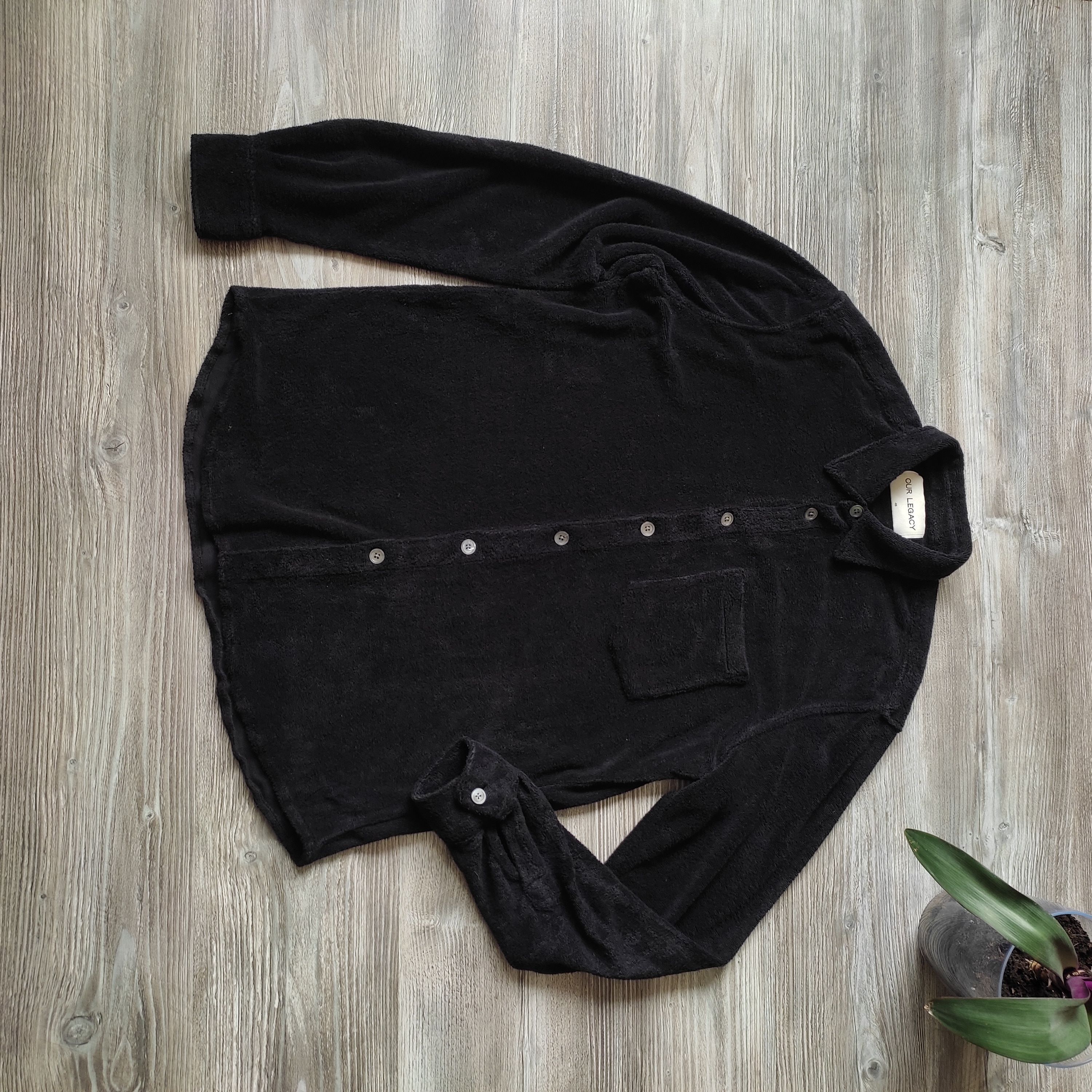 image of Avant Garde Ourlegacy Mens Terry Shirt Black (Size Small)