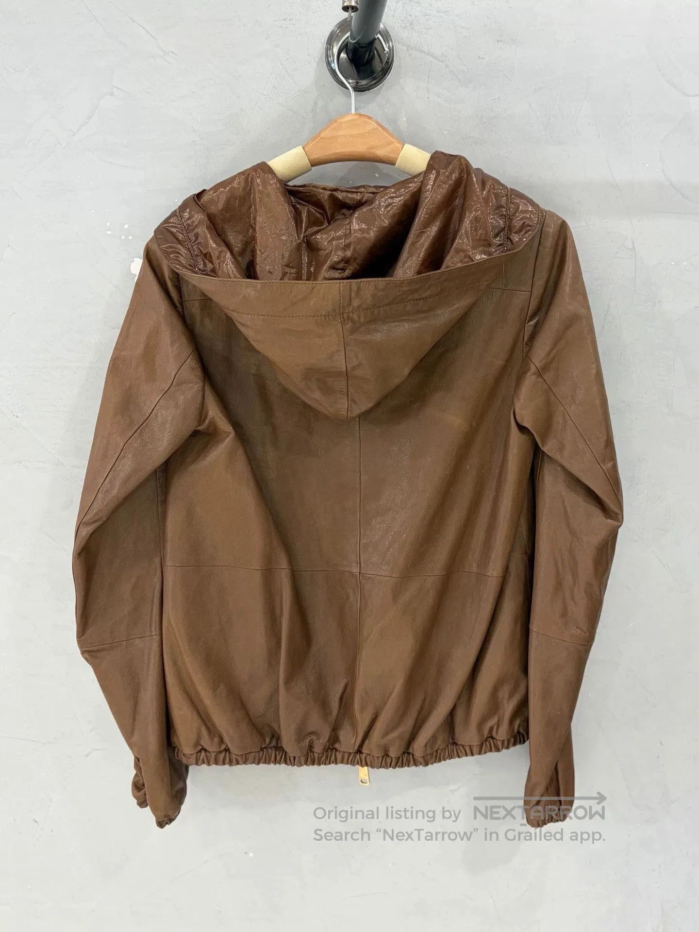 Brunello Cucinelli BC High-End Studded Hood Leather Jacket. Size US S / EU 44-46 / 1 - 2 Thumbnail