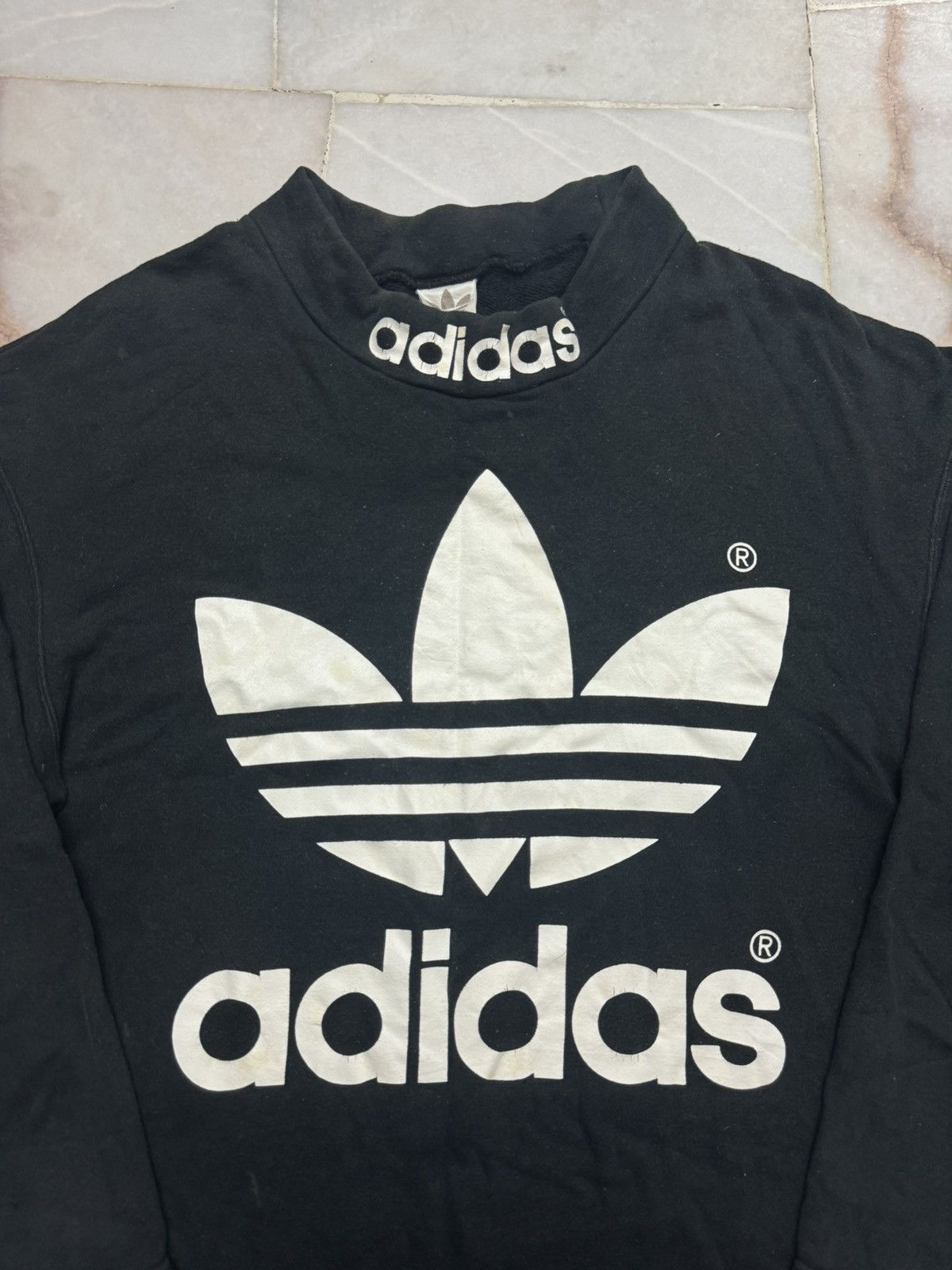 Adidas 💥VINTAGE 90's ADIDAS JAPAN BIG LOGO MIRROR PRINT DISTRESSED Size US L / EU 52-54 / 3 - 3 Thumbnail