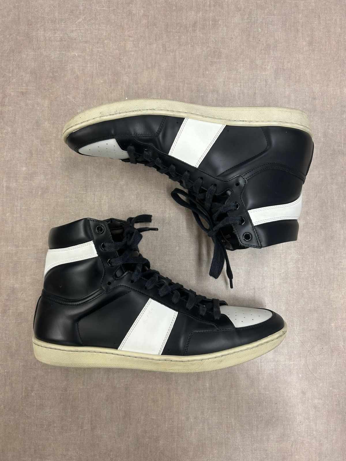 Saint Laurent Paris Saint Laurent SL10H Court Classic black white High Top Size US 9 / EU 42 - 1 Thumbnail