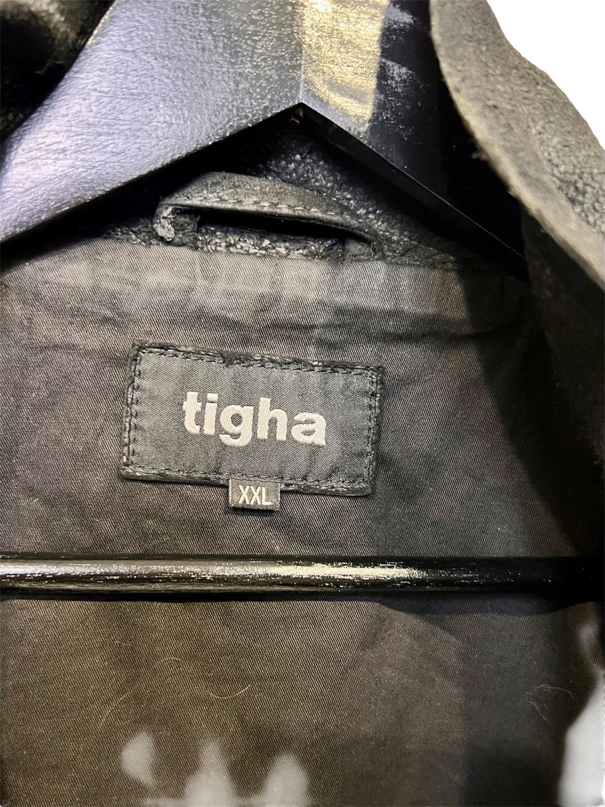 tigha Leather jacket made of crushed leather Size US XXL / EU 58 / 5 - 6 Thumbnail