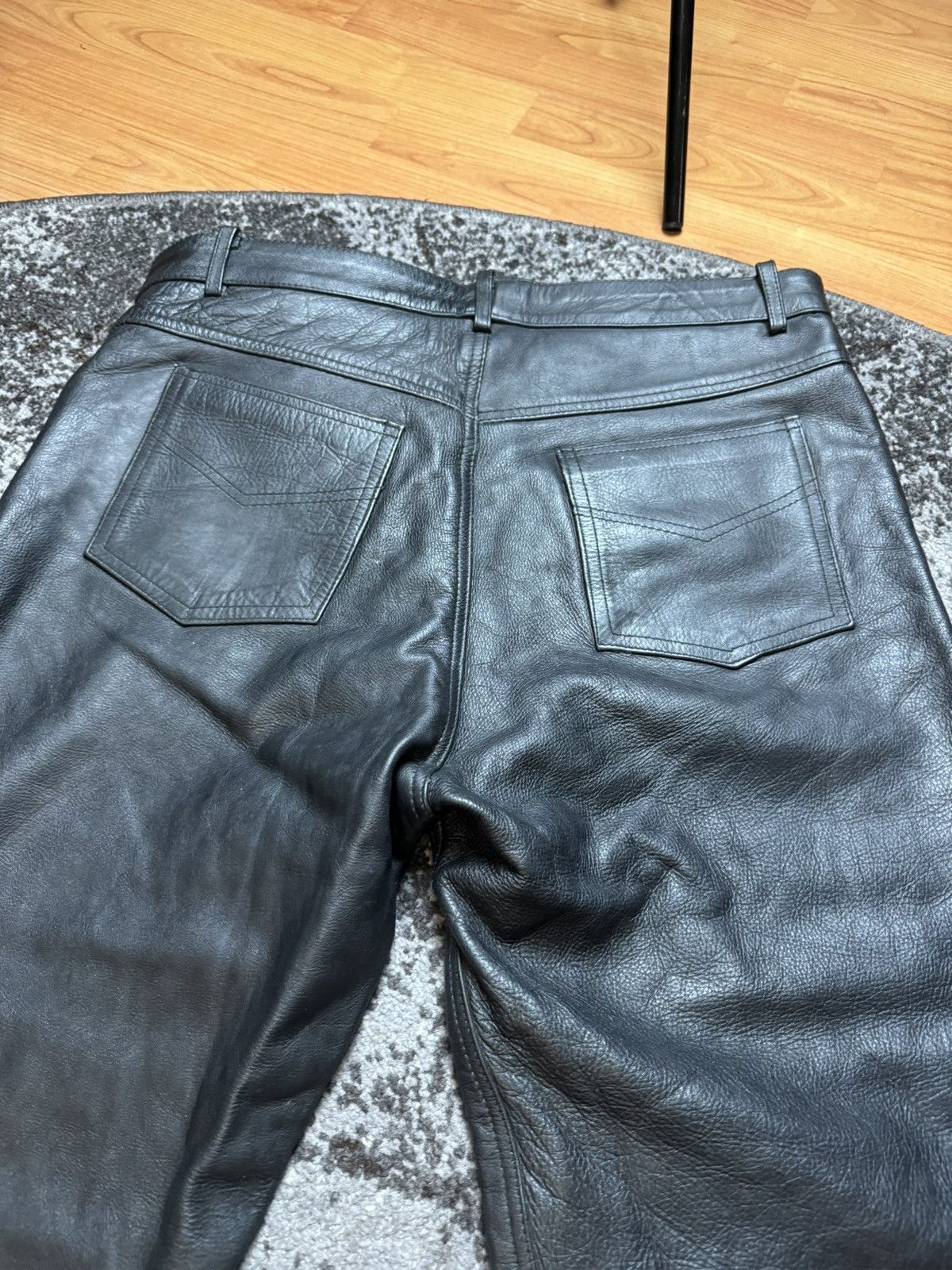 Genuine Leather × Vintage Avantgarde Leather Bikers Spirit Motors Opium Vintage Y2K Size US 35 - 11 Thumbnail