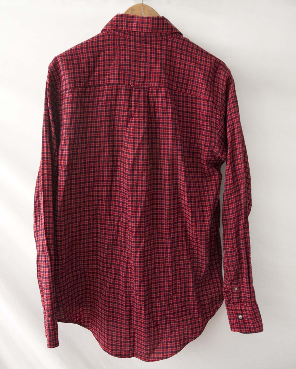 Paul Stuart Paul Stuart Shirt Dover Wool / Cotton Size M Red Plaid Size US M / EU 48-50 / 2 - 6 Thumbnail