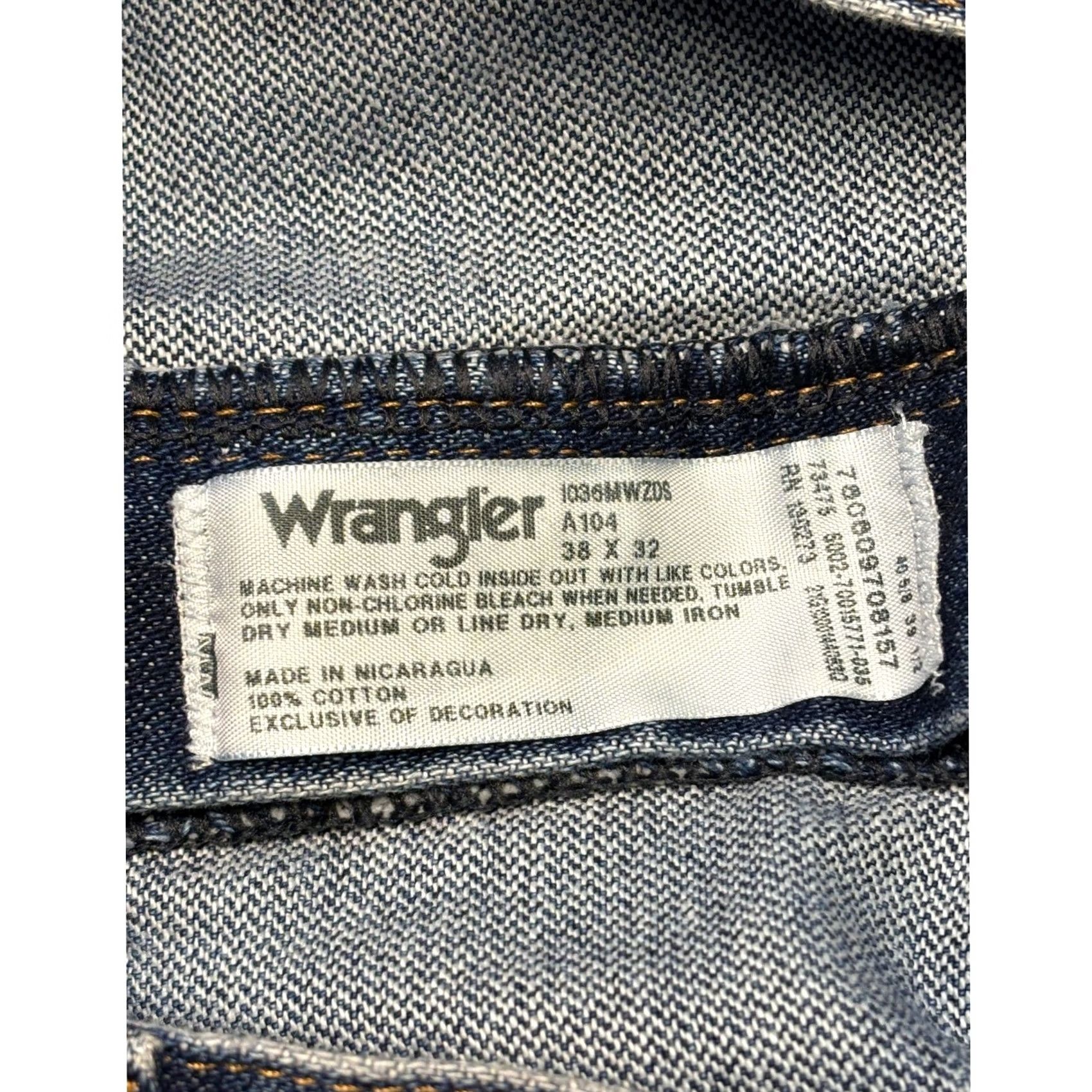 Wrangler Wrangler Jeans Cowboy Cut Slim Fit 38x32 Blue Denim Mens 36MWZ 1036MWZDS Size US 38 / EU 54 - 6 Thumbnail