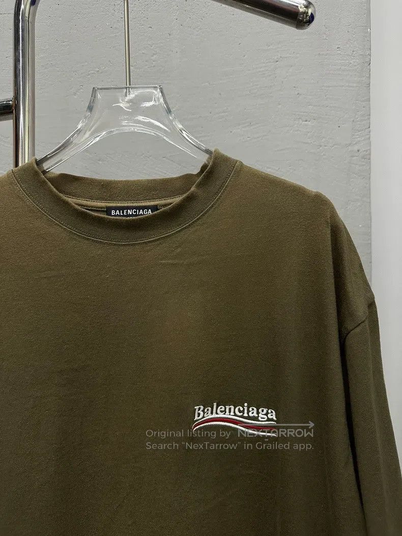 Balenciaga Balenciaga Military Green Coke Embroidered Short Sleeve Size US M / EU 48-50 / 2 - 3 Thumbnail