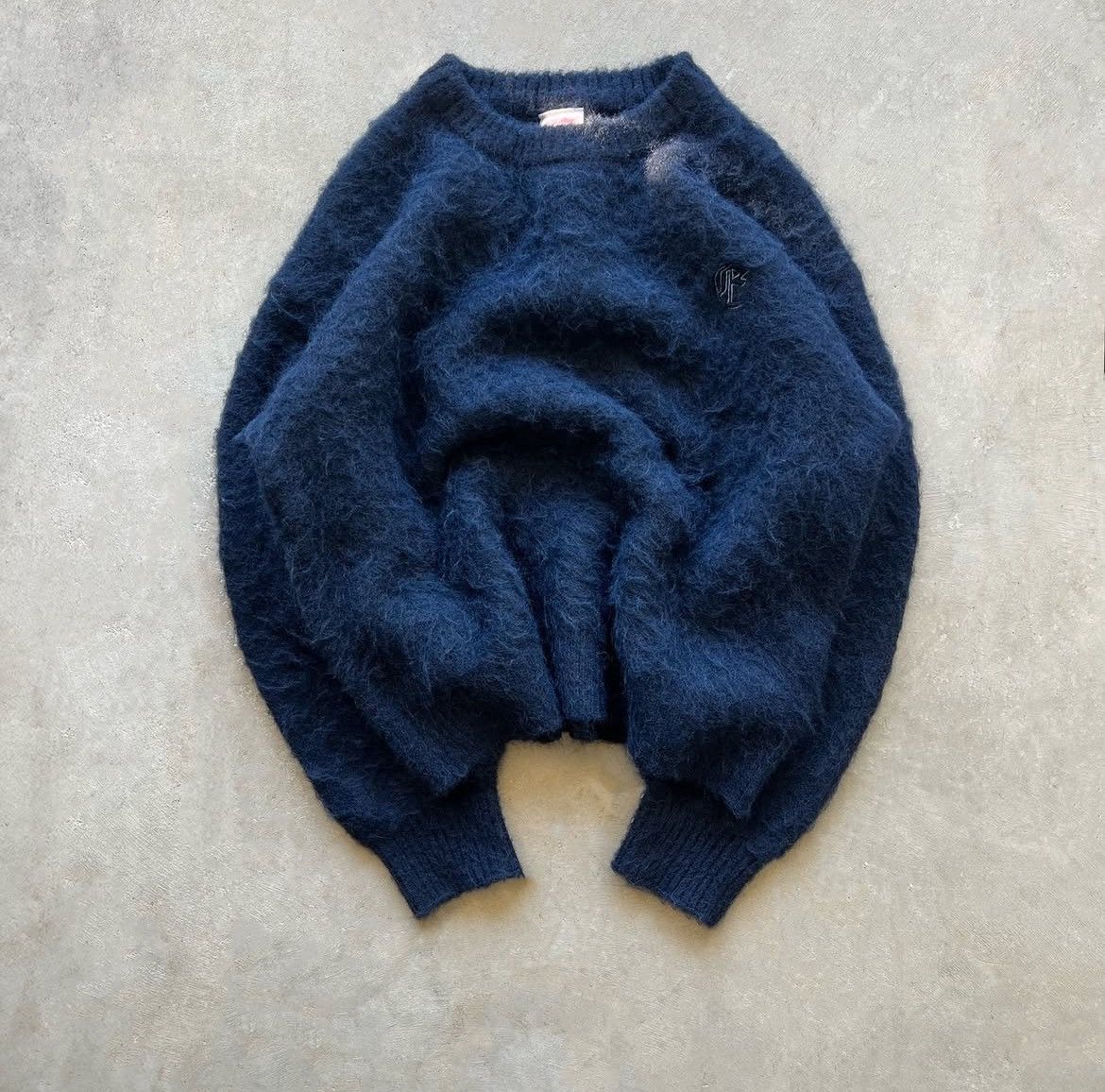 Other Elysian Clo Navy Mohair Knit Sweater Size US XL / EU 56 / 4 - 1 Thumbnail