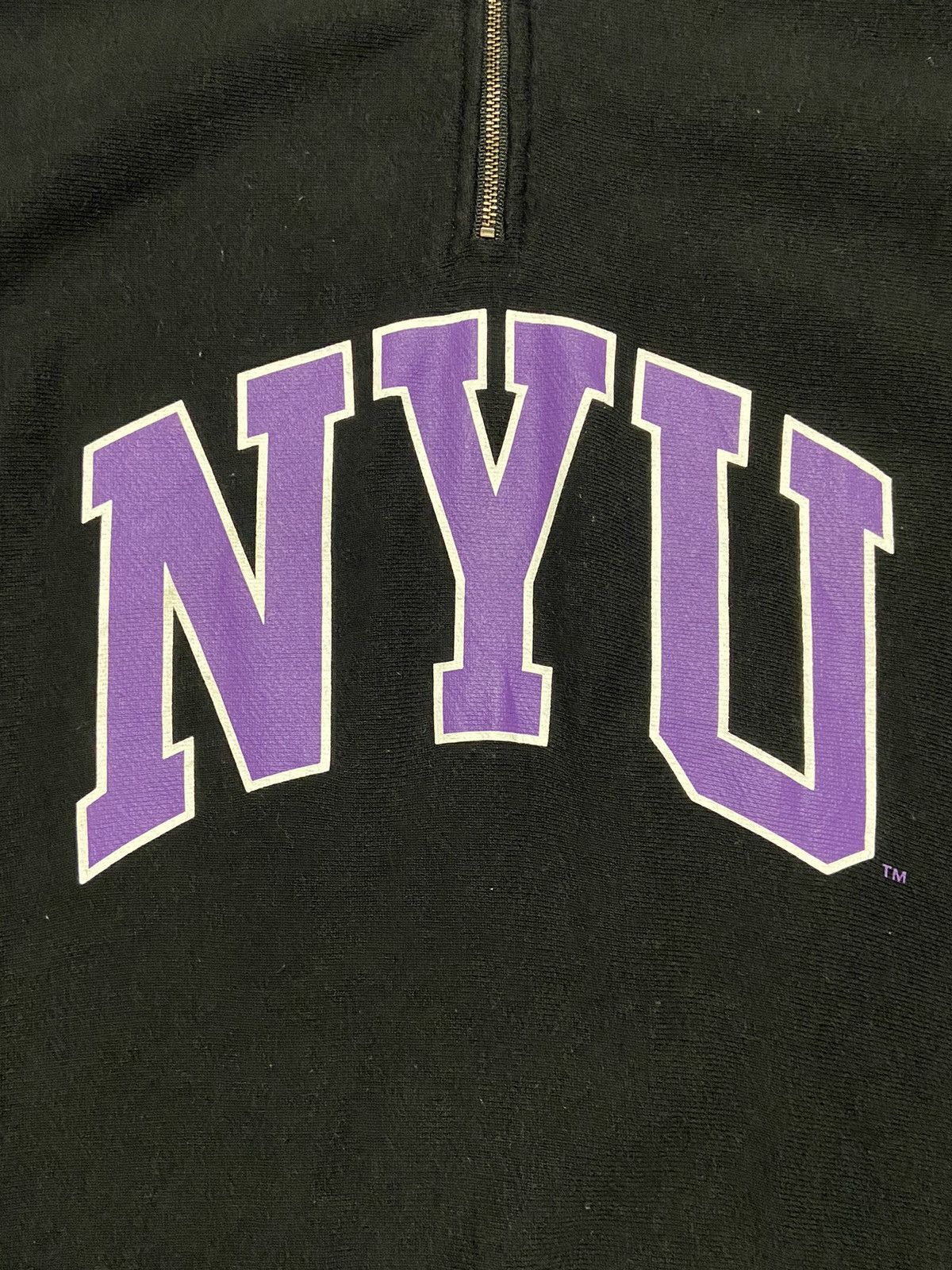NCAA New York University Halfzip Sweatshirt Size US L / EU 52-54 / 3 - 2 Thumbnail