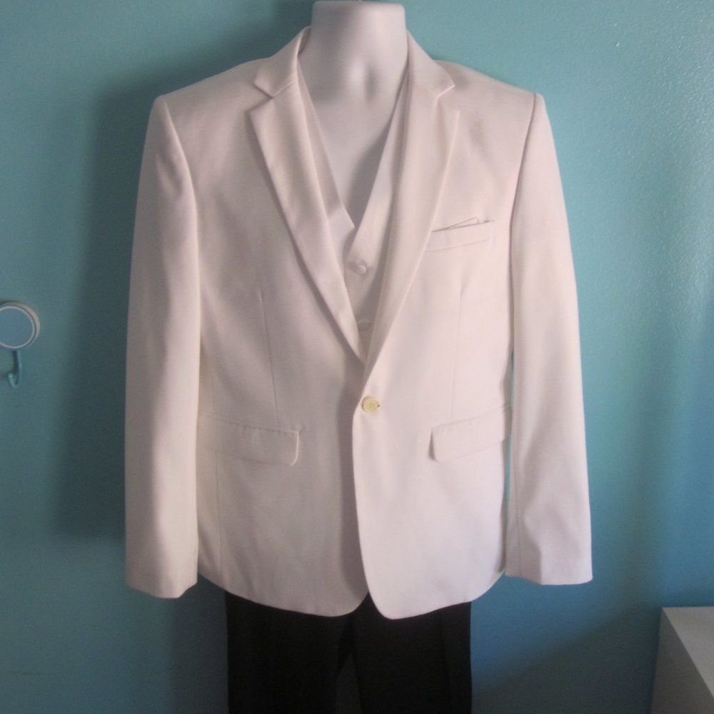 Other Mens White Jacket & Vest from Retro Paris Size M Prom Wear Size 40R - 1 Thumbnail