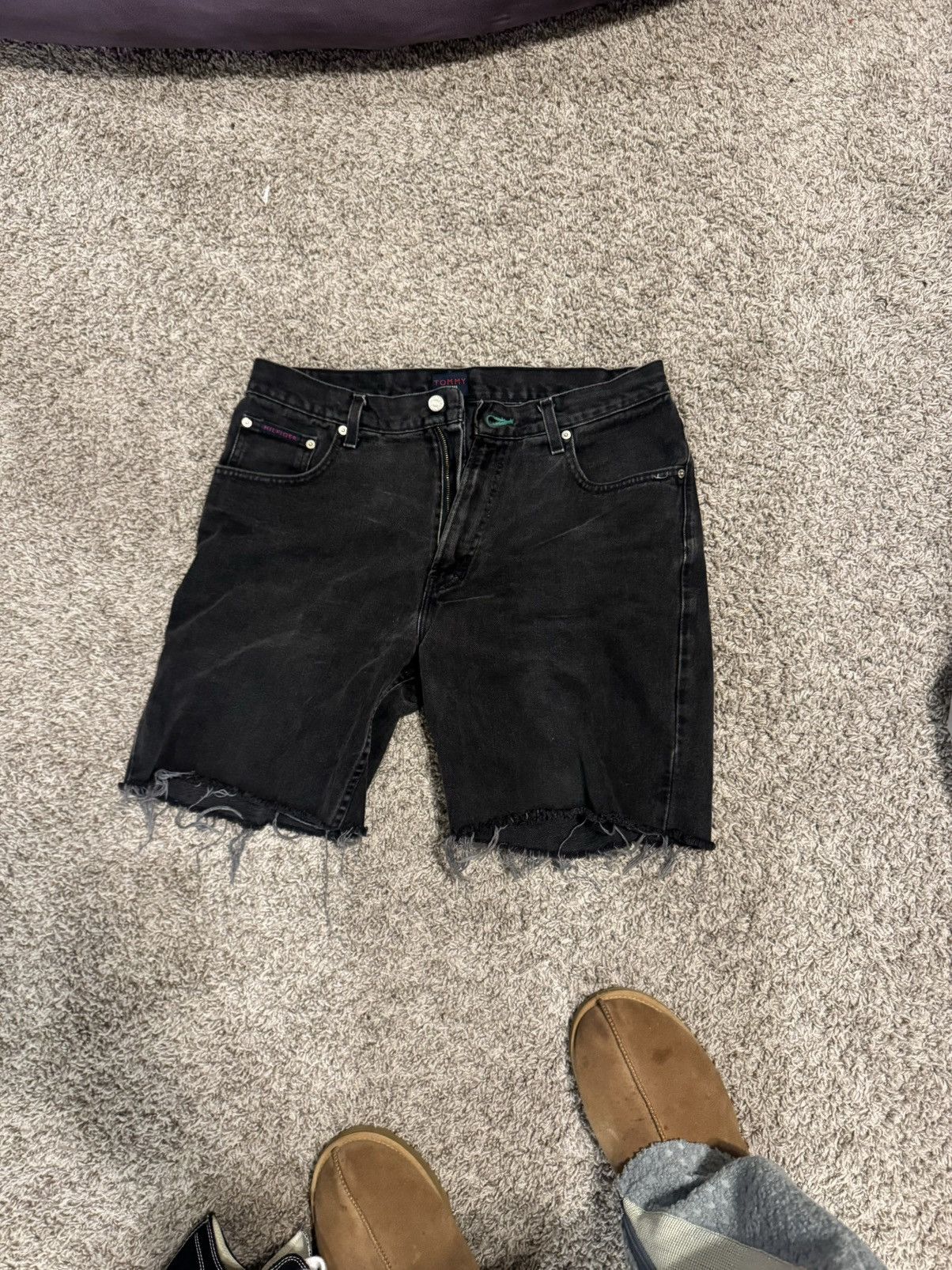 Japanese Brand × Vintage Black Tommy Hilfiger jorts Size US 34 / EU 50 - 2 Thumbnail