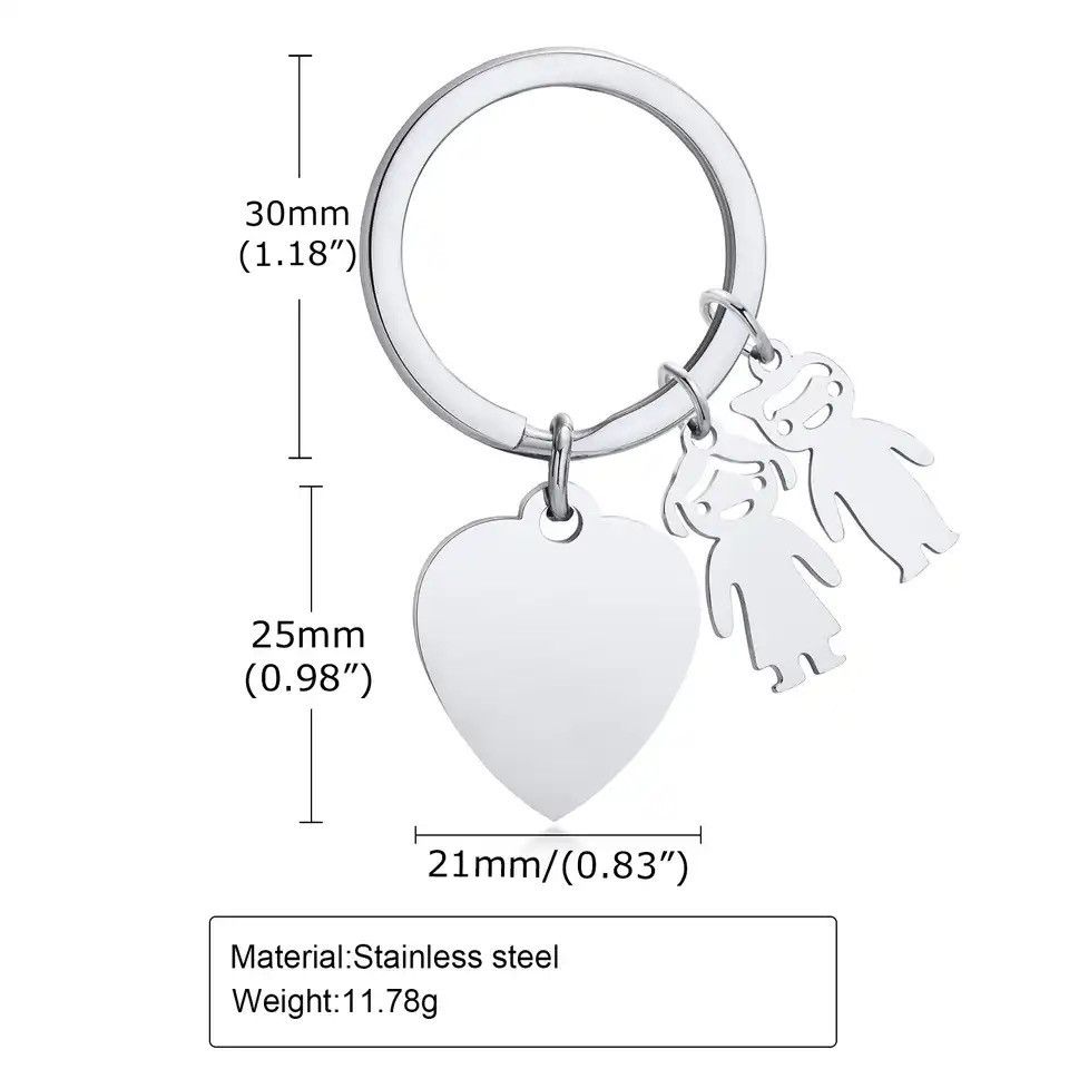 Other Heart Family Love Keychain Size ONE SIZE - 2 Thumbnail