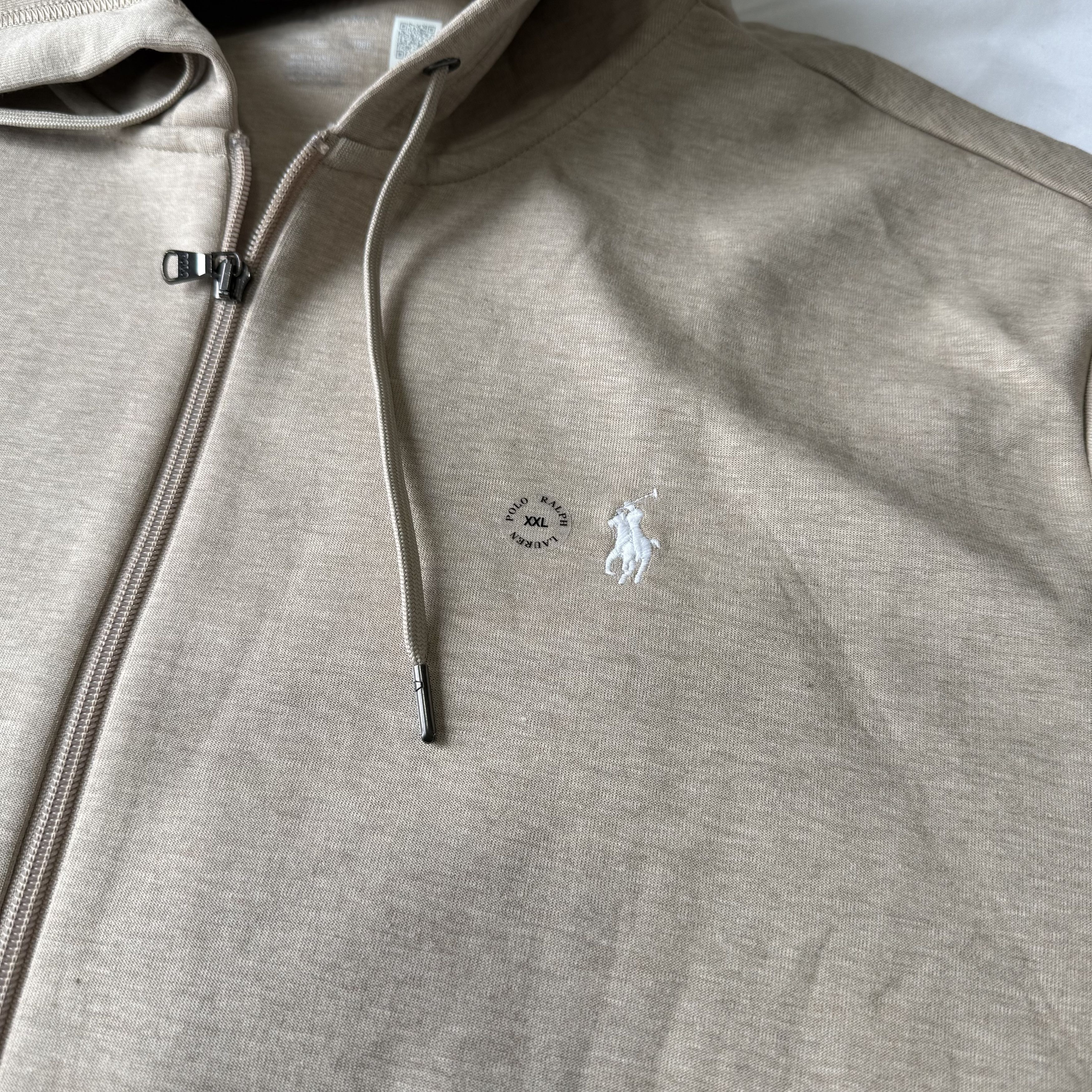 Polo Ralph Lauren Polo Ralph Lauren Double-Knit Full-Zip Hoodie - Tan/Beige Size US XXL / EU 58 / 5 - 2 Thumbnail