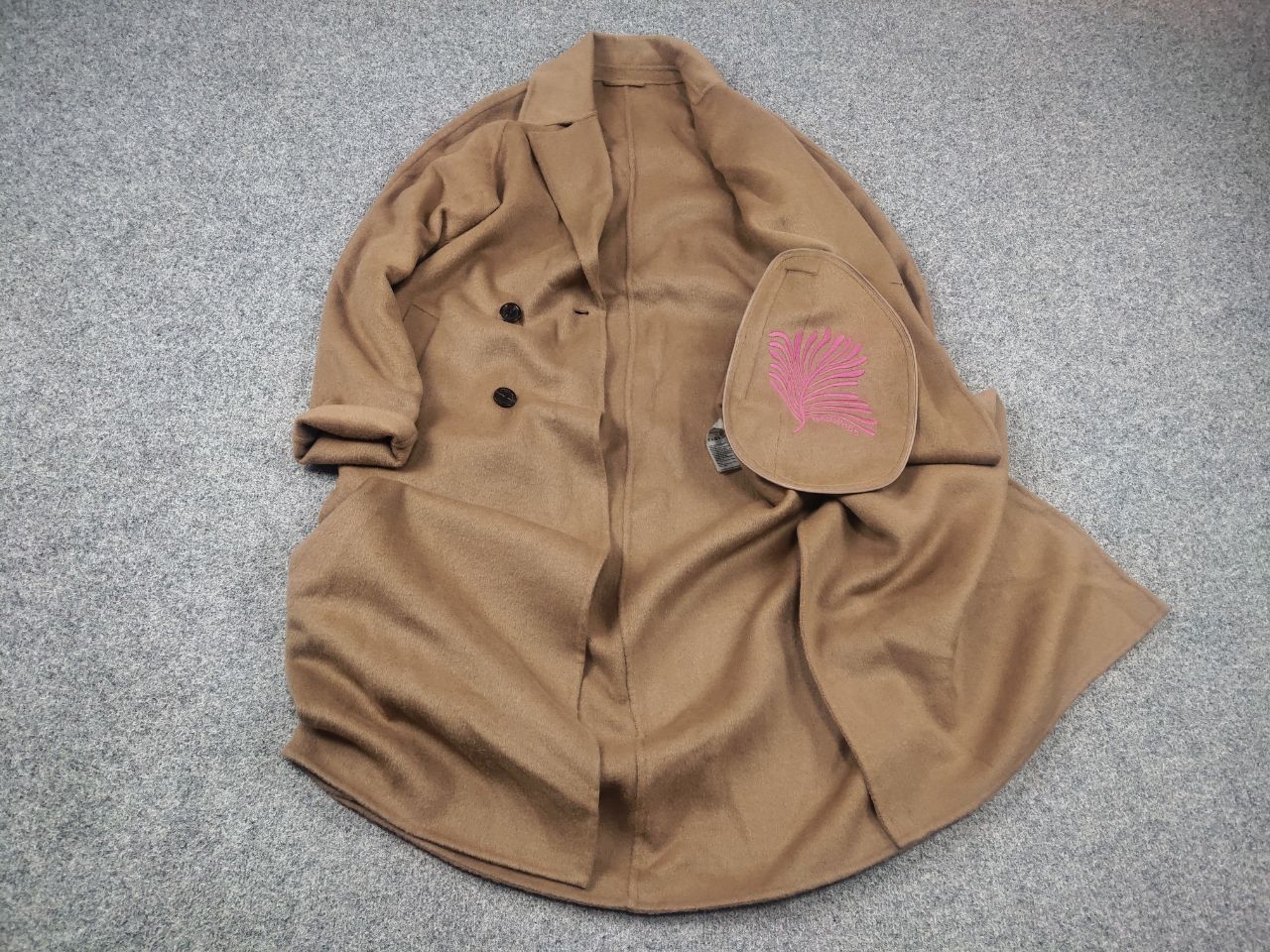 Vintage Oakwood paris Design long Wool Blend coat straight Jacket Size XS / US 0-2 / IT 36-38 - 2 Thumbnail