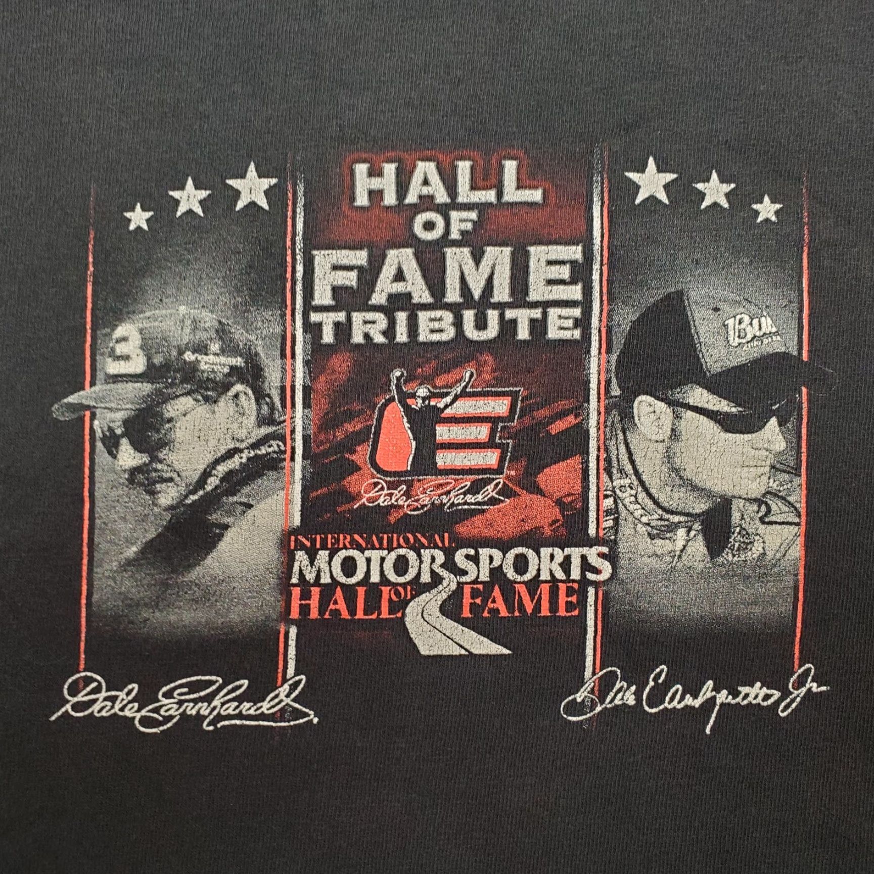 NASCAR VINTAGE Dale Earnhardt Nascar Shirt Mens XL Black Hall of Fame Tribute Jr TEE Size US XL / EU 56 / 4 - 6 Thumbnail