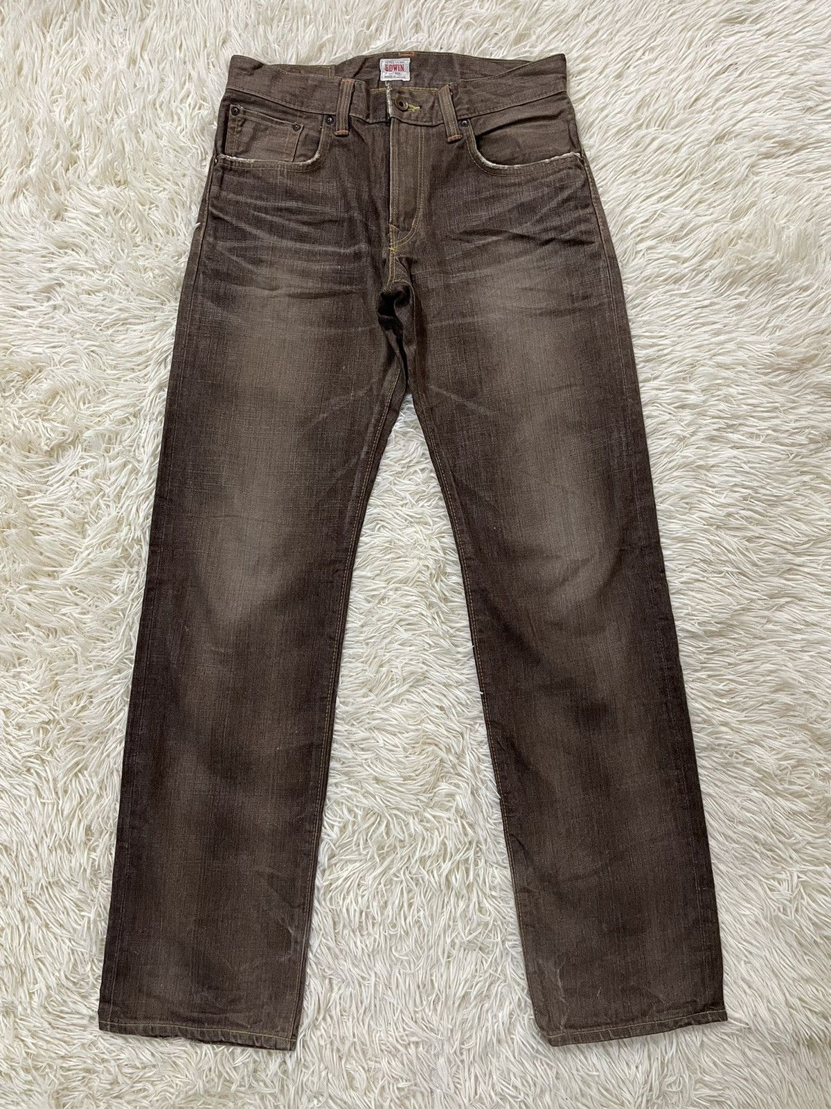 Edwin × Vintage Edwin 505 Selvedge Rare Soil Color | Grailed