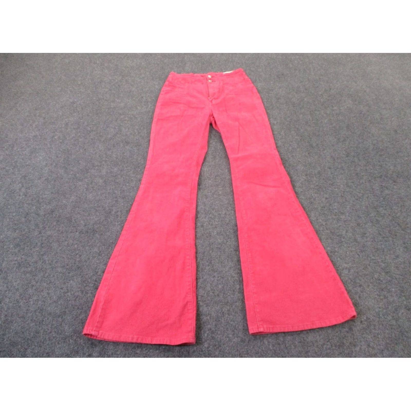 Free People Free People Pants Womens 27 Pink Corduroy High Rise Flared Jayde We The NEW Size 27" / US 4 / IT 40 - 2 Thumbnail