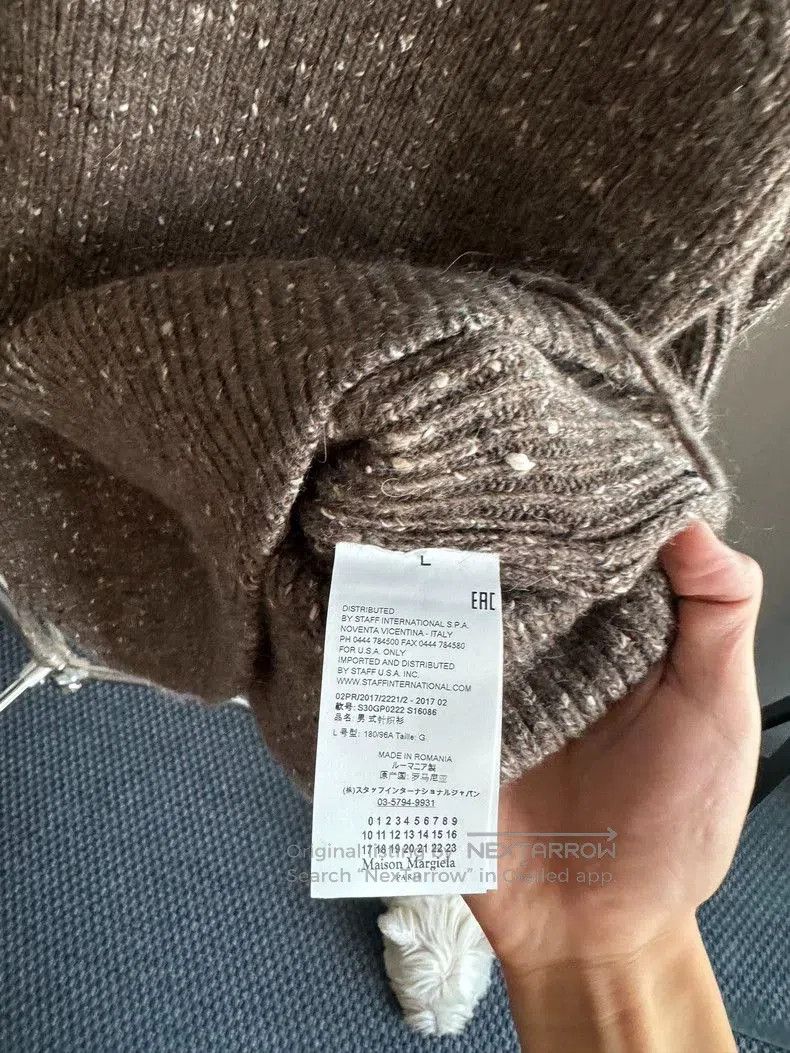 Maison Margiela Brown Wool Sweater with Tag. Size US L / EU 52-54 / 3 - 5 Thumbnail