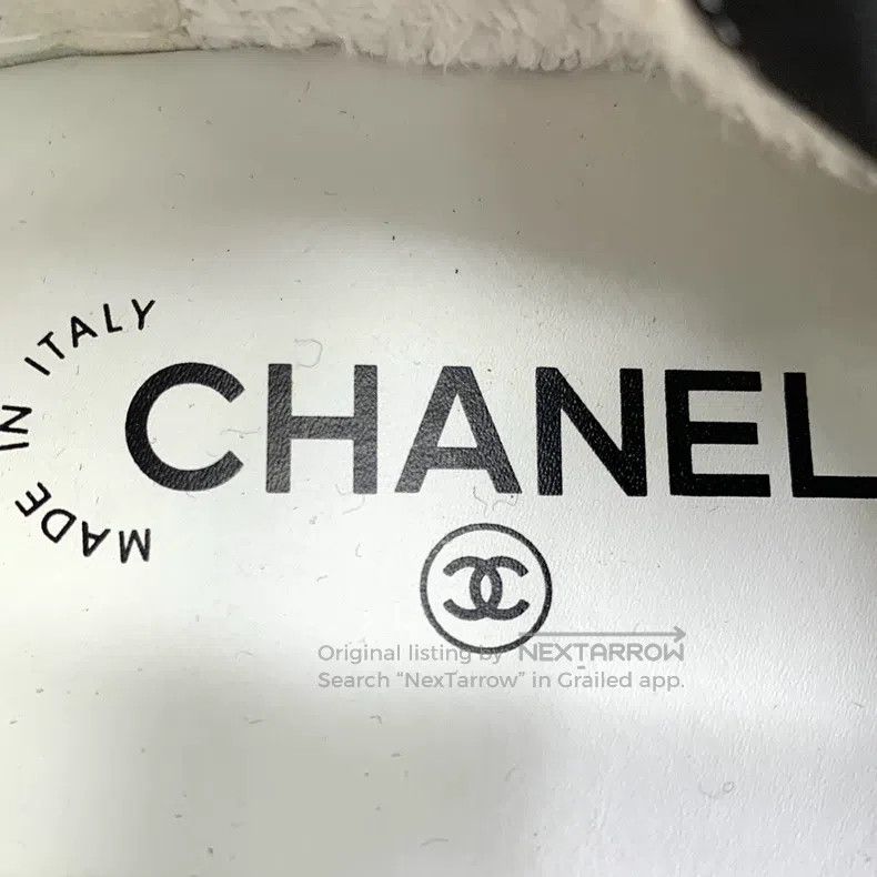 Chanel Chanel White and pink colour-matched plush casual sneakers Size US 6.5 / IT 36.5 - 7 Thumbnail