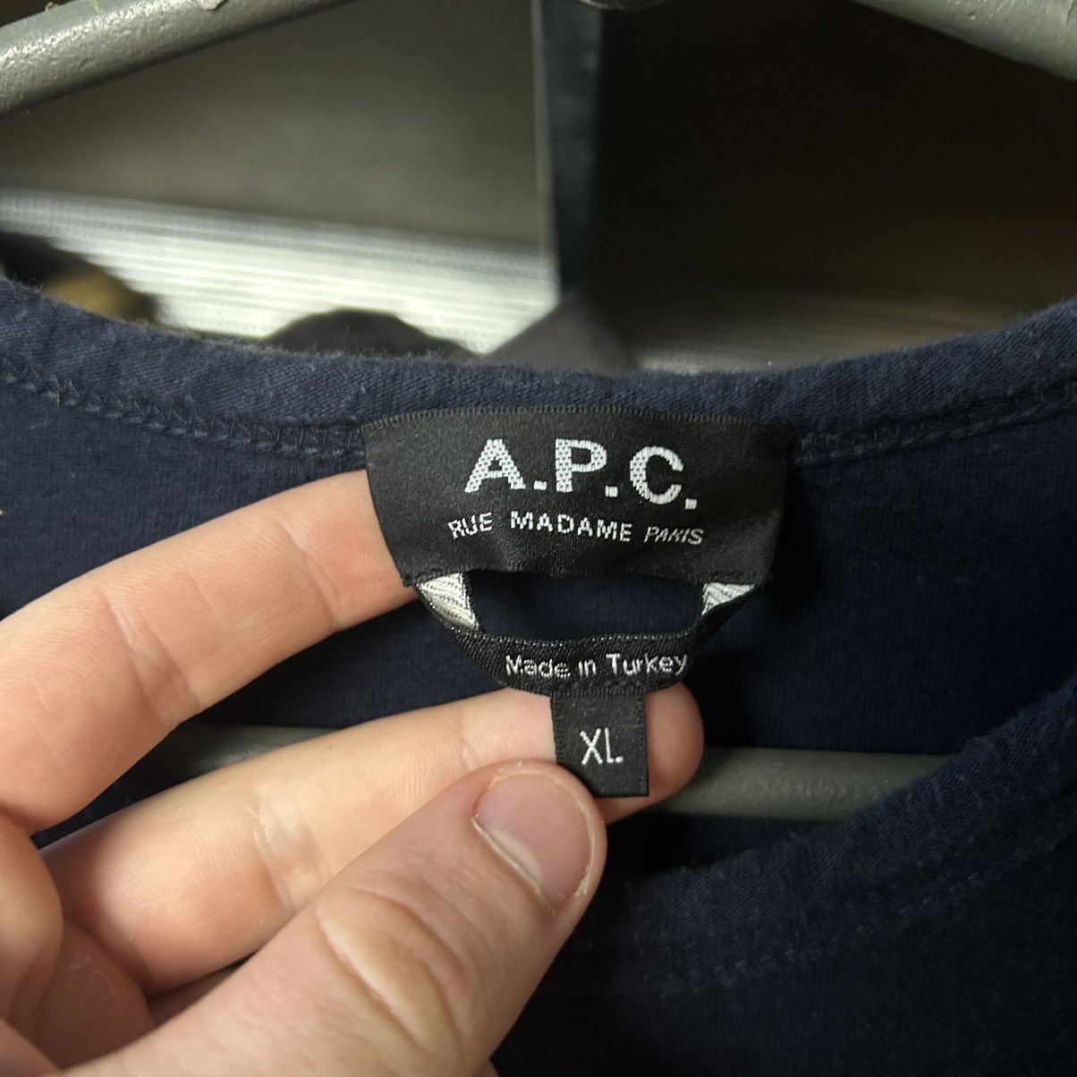 A.P.C. Luxury A.P.C small logo designer streetwear opium tee Size US XL / EU 56 / 4 - 7 Thumbnail