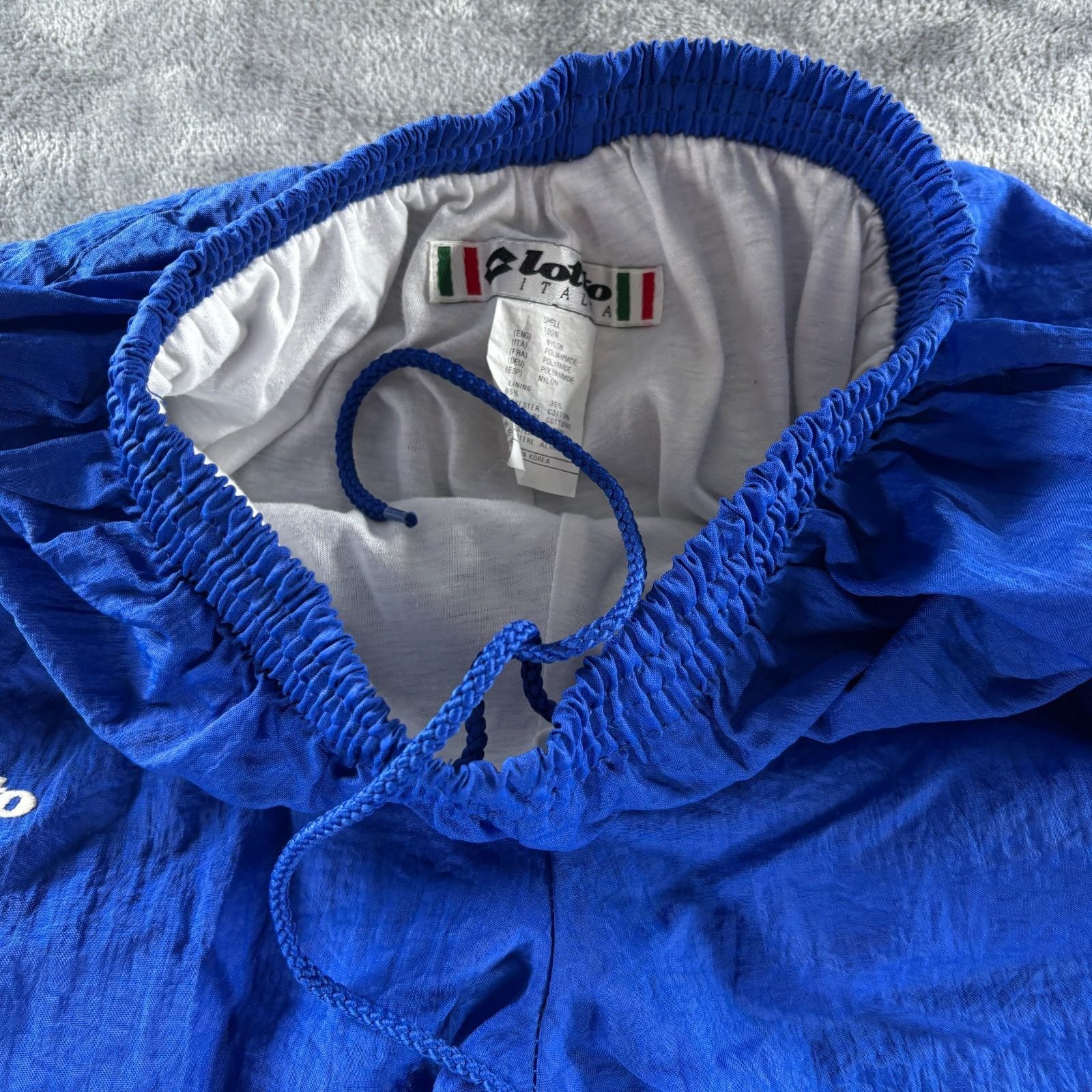 Lotto Sport Vintage Y2K Lotto Soccer Football Blue Athletic Lined Track Size US 26 / EU 42 - 6 Thumbnail