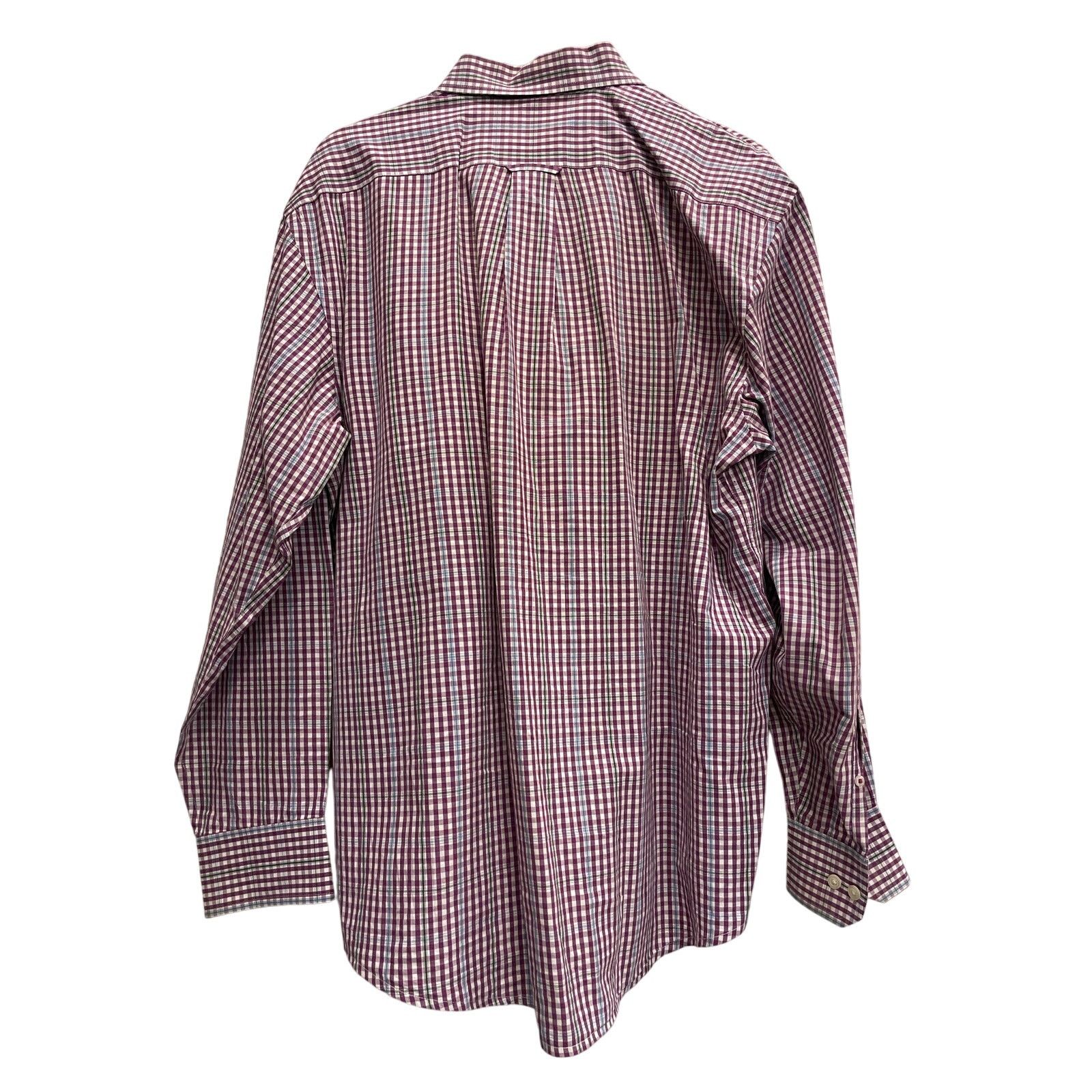 Izod IZOD purple plaid men's long sleeve button up L Size US L / EU 52-54 / 3 - 2 Thumbnail