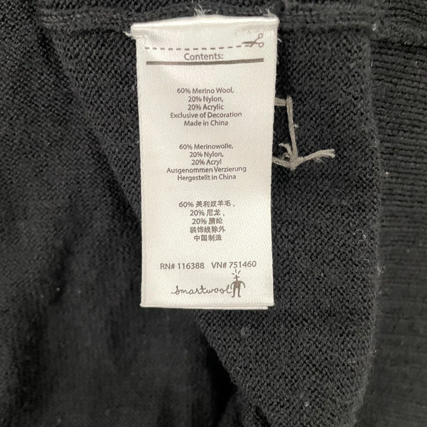 Smartwool Smartwool Sweater Adult XL Black Kiva Ridge Crew Neck Merino Wool Blend Pullover Size US XL / EU 56 / 4 - 6 Thumbnail