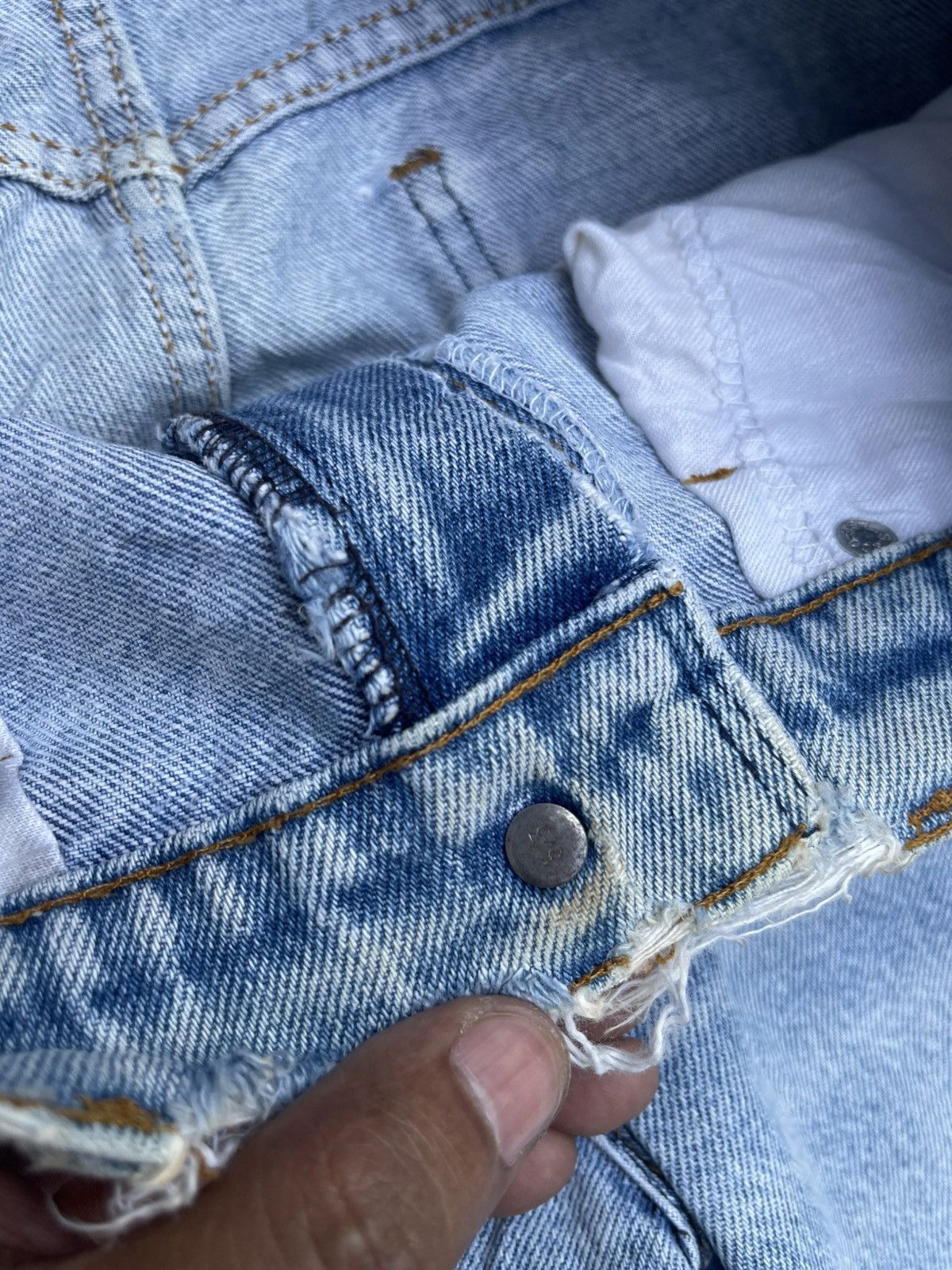 Levi's Vtg 70s Levi’s 505 Orange Tab - Talon Zip - Light Wash Denim Size US 31 - 10 Thumbnail