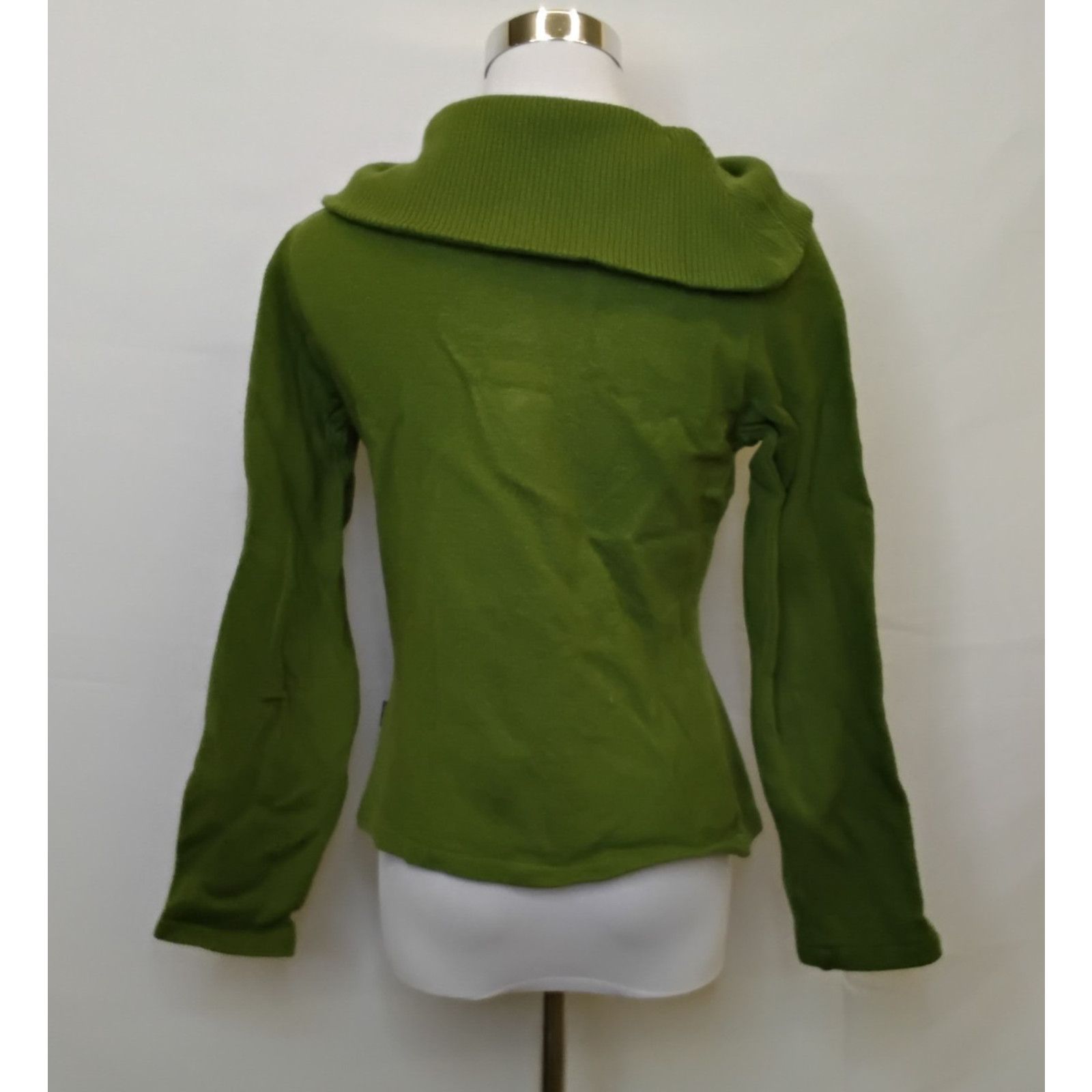 Kuhl Kuhl Merino Wool Sweater Women's M Green Full Zip Shrunken Size M / US 6-8 / IT 42-44 - 3 Thumbnail