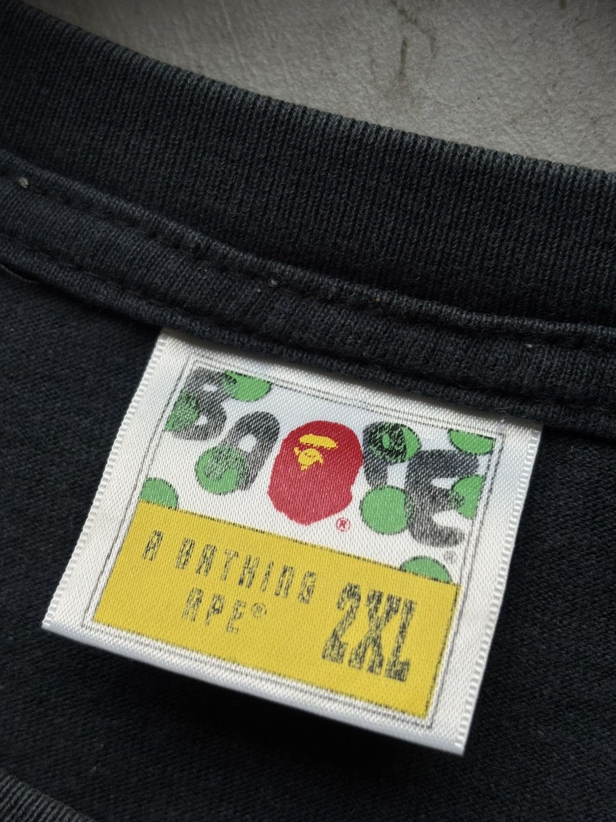 Bape A Bathing Ape (BAPE) Space Camo College Glow in The Dark Tee Size US XXL / EU 58 / 5 - 3 Thumbnail