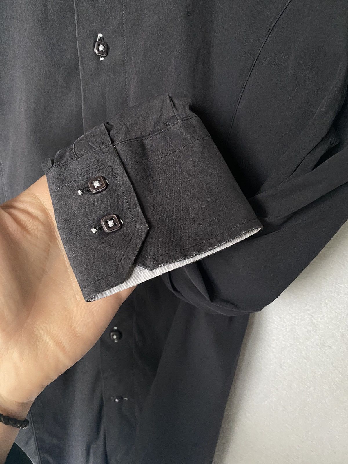Carven Black Cotton Button Up Long Sleeve Shirt Size US M / EU 48-50 / 2 - 4 Thumbnail