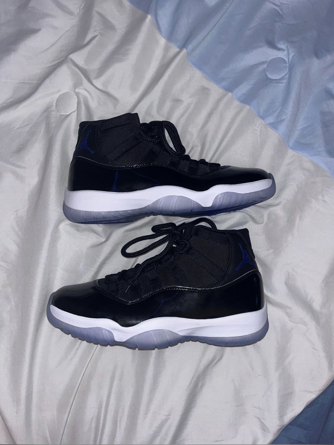 image of Jordan Brand 11 Space Jams Shoes in Black, Men's (Size 9)