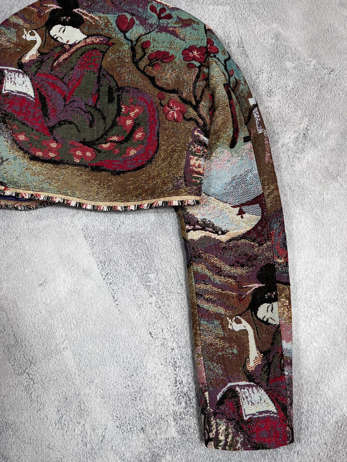 Handmade × Japanese Brand × Vintage Vintage Japan croped all over sukajan geisha style jacket Size S / US 4 / IT 40 - 4 Thumbnail