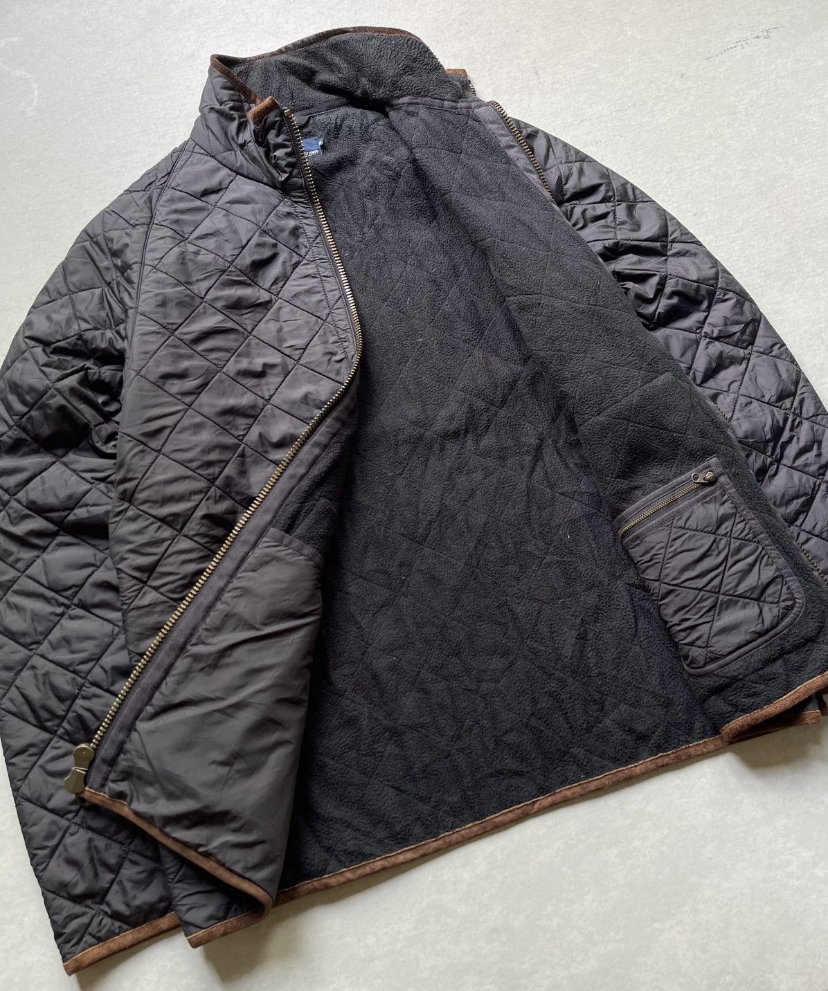 Polo Ralph Lauren 🔥Vintage Polo Ralph Lauren Men's Trim Leather Quilted Jacket Size US L / EU 52-54 / 3 - 5 Thumbnail