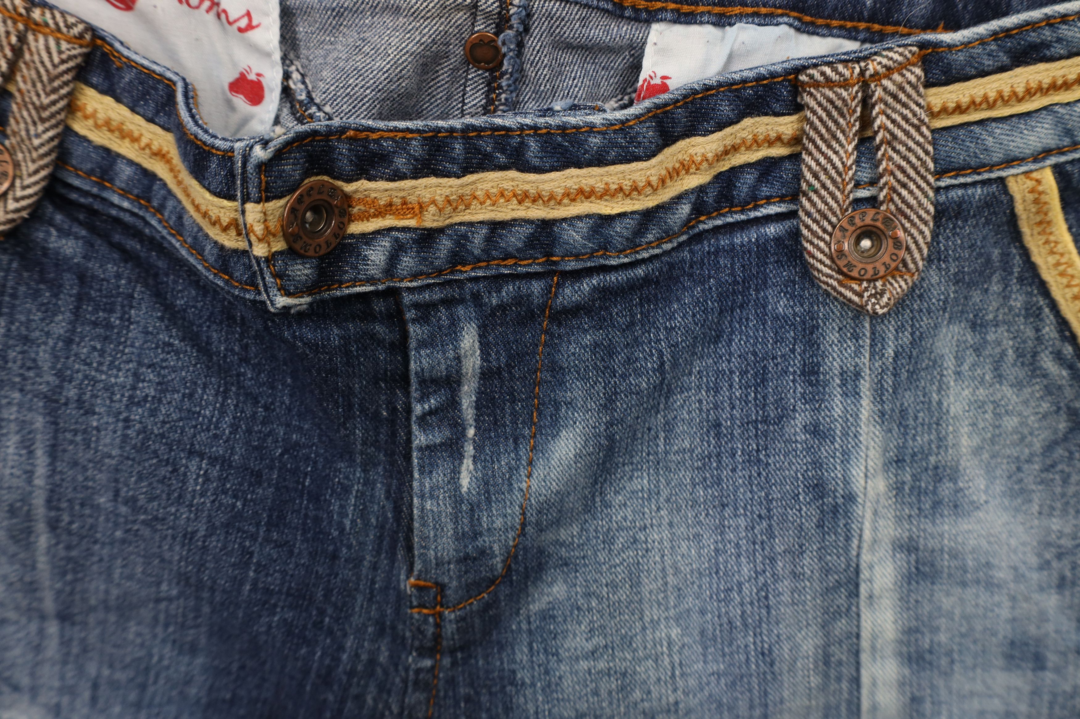Vintage Vintage 90s Y2K Apple Bottoms Jeans Babydoll Capris Jeans Size 32" / US 10 / IT 46 - 7 Thumbnail