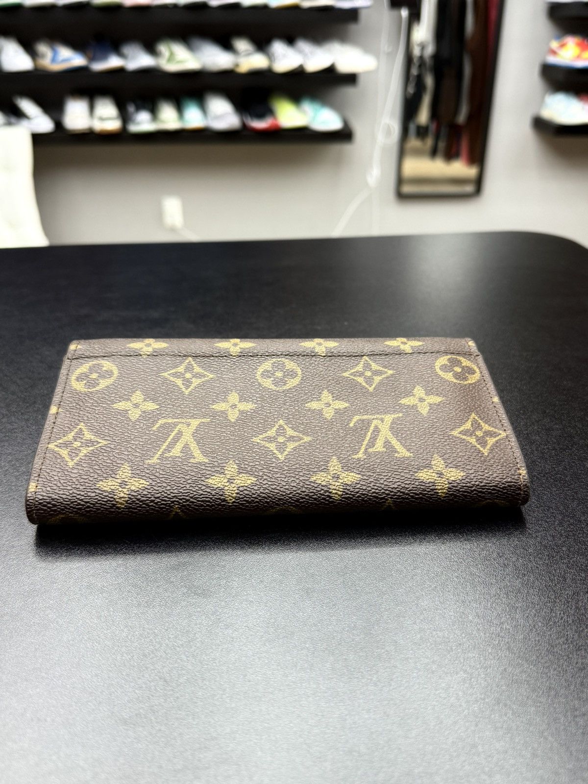 Louis Vuitton Louis Vuitton Monogram Brown Flap Wallet Clutch Gold Lock Size ONE SIZE - 10 Thumbnail
