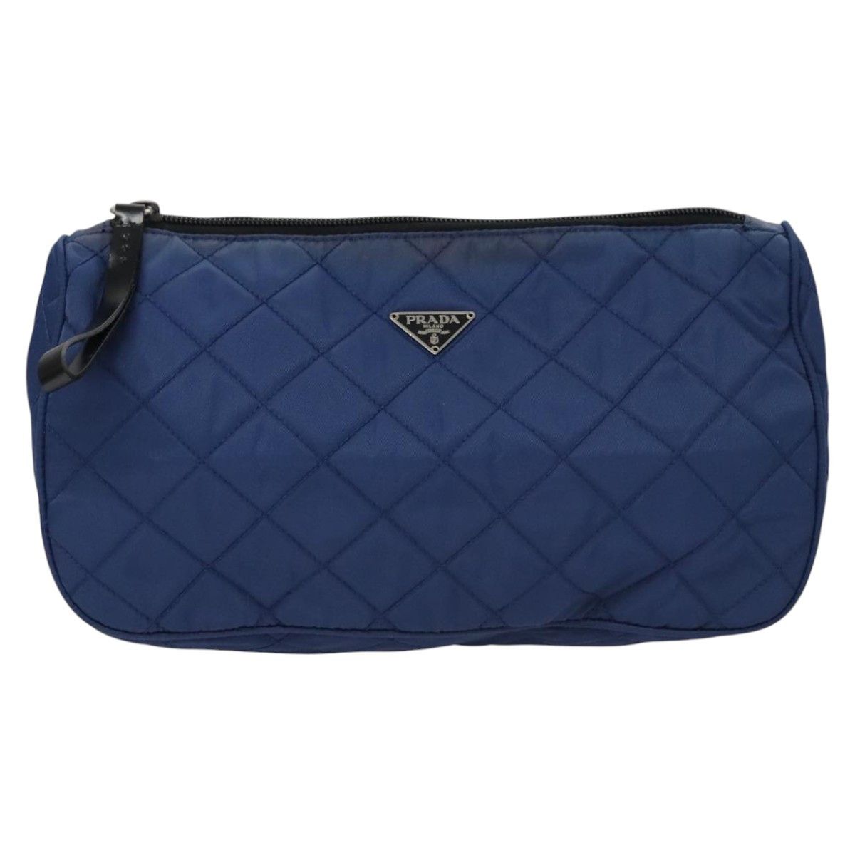 Prada Tessuto Blue Synthetic Clutch Bag (Pre-Owned) Size ONE SIZE - 1 Thumbnail