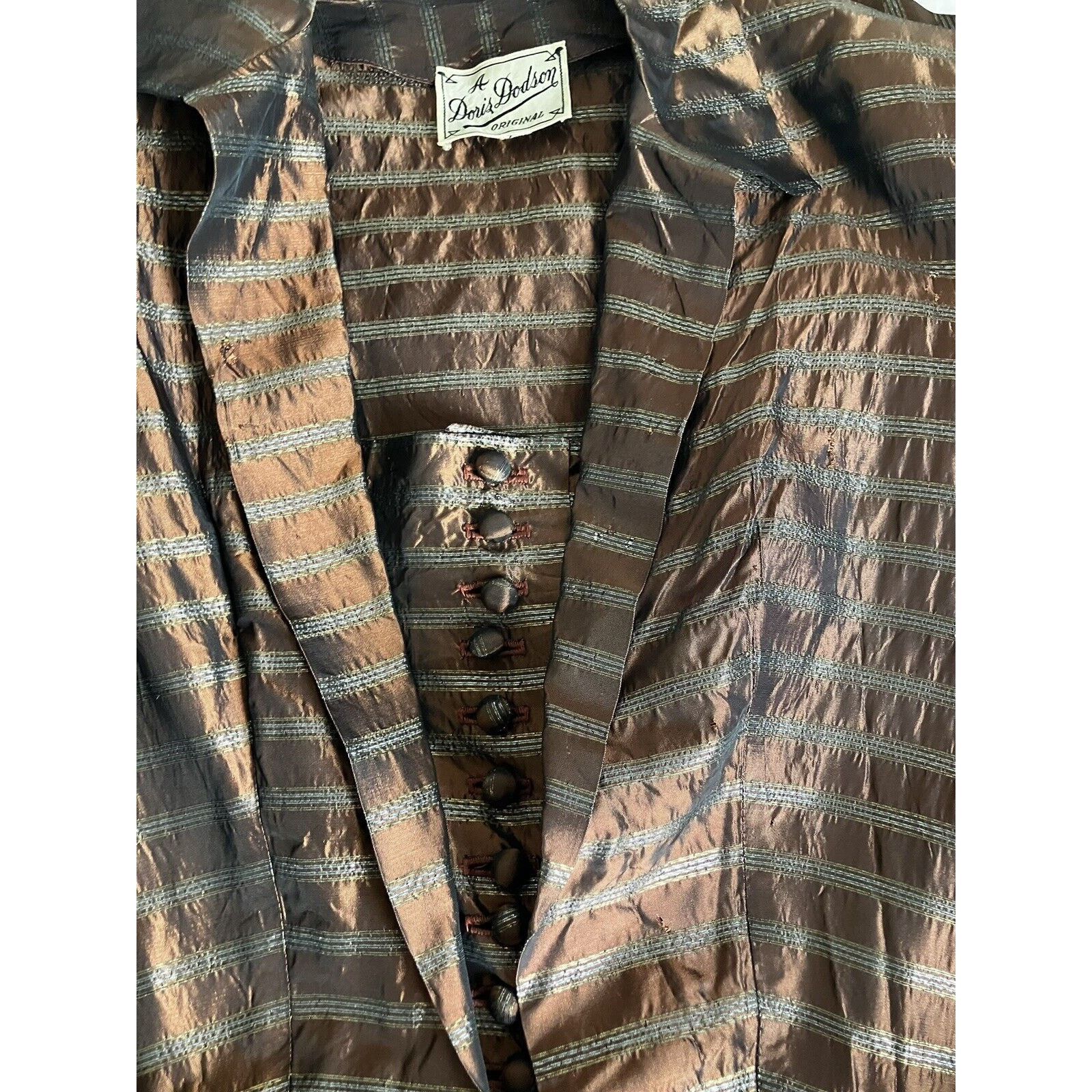 Other Doris Dodson Originals Womens Vintage 1940's Dress VINTAGE Size L / US 10 / IT 46 - 7 Thumbnail