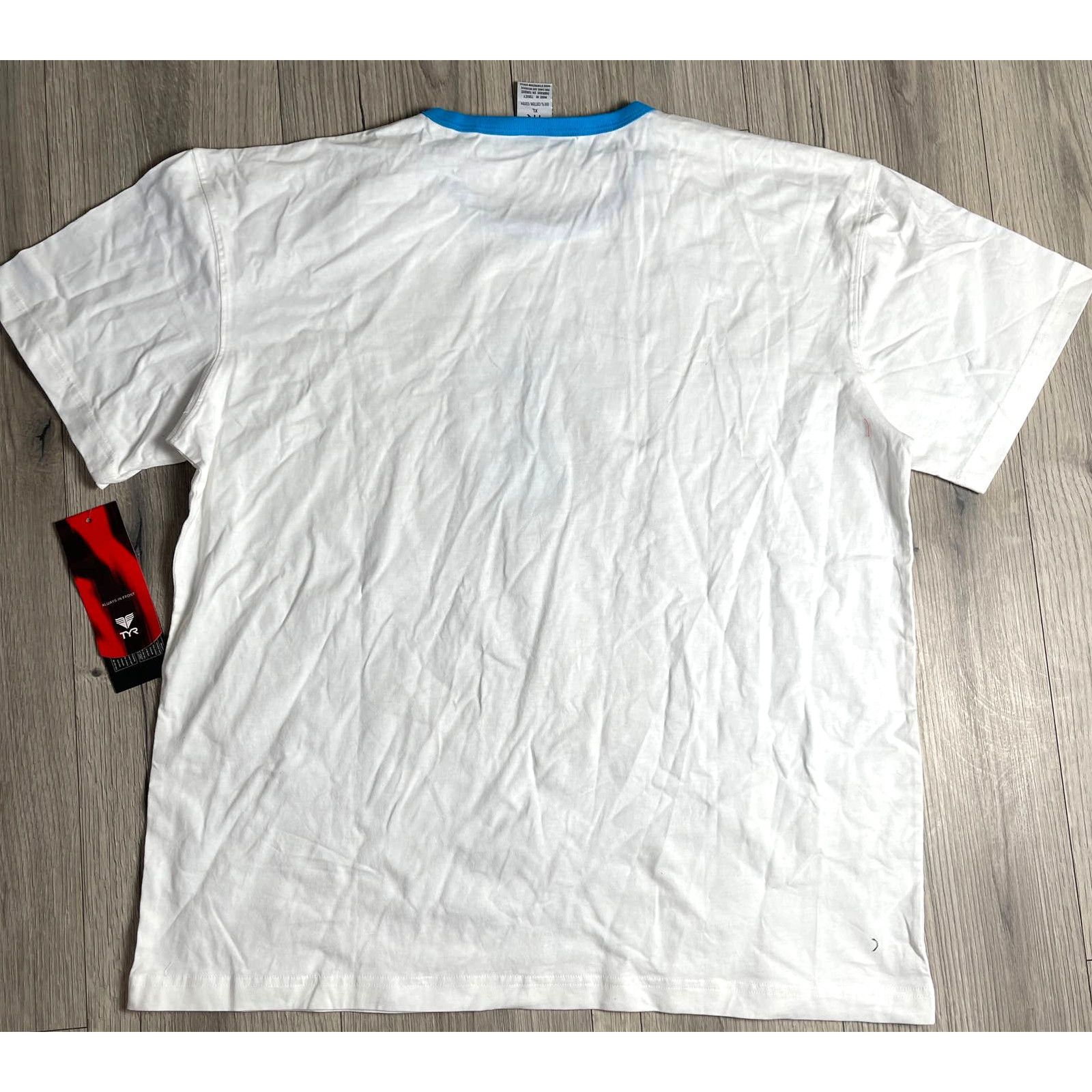 Other TYR ALWAYS IN FRONT Tshirt Tee Short Sleeve White XXL - $40 Size US XXL / EU 58 / 5 - 3 Thumbnail