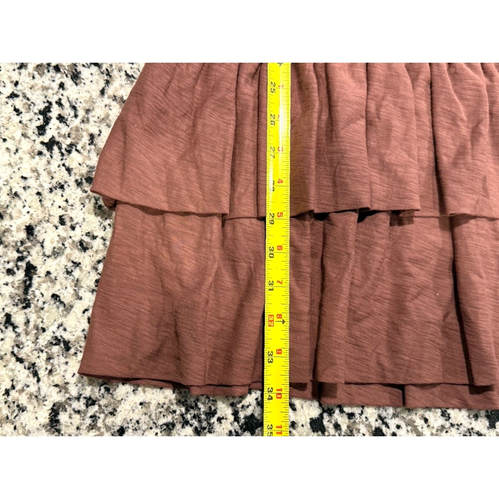 Nation LTD Nation LTD Abby Smocked Mini Dress Medium Pinot Noir Ruffle Detail Size M / US 6-8 / IT 42-44 - 5 Thumbnail