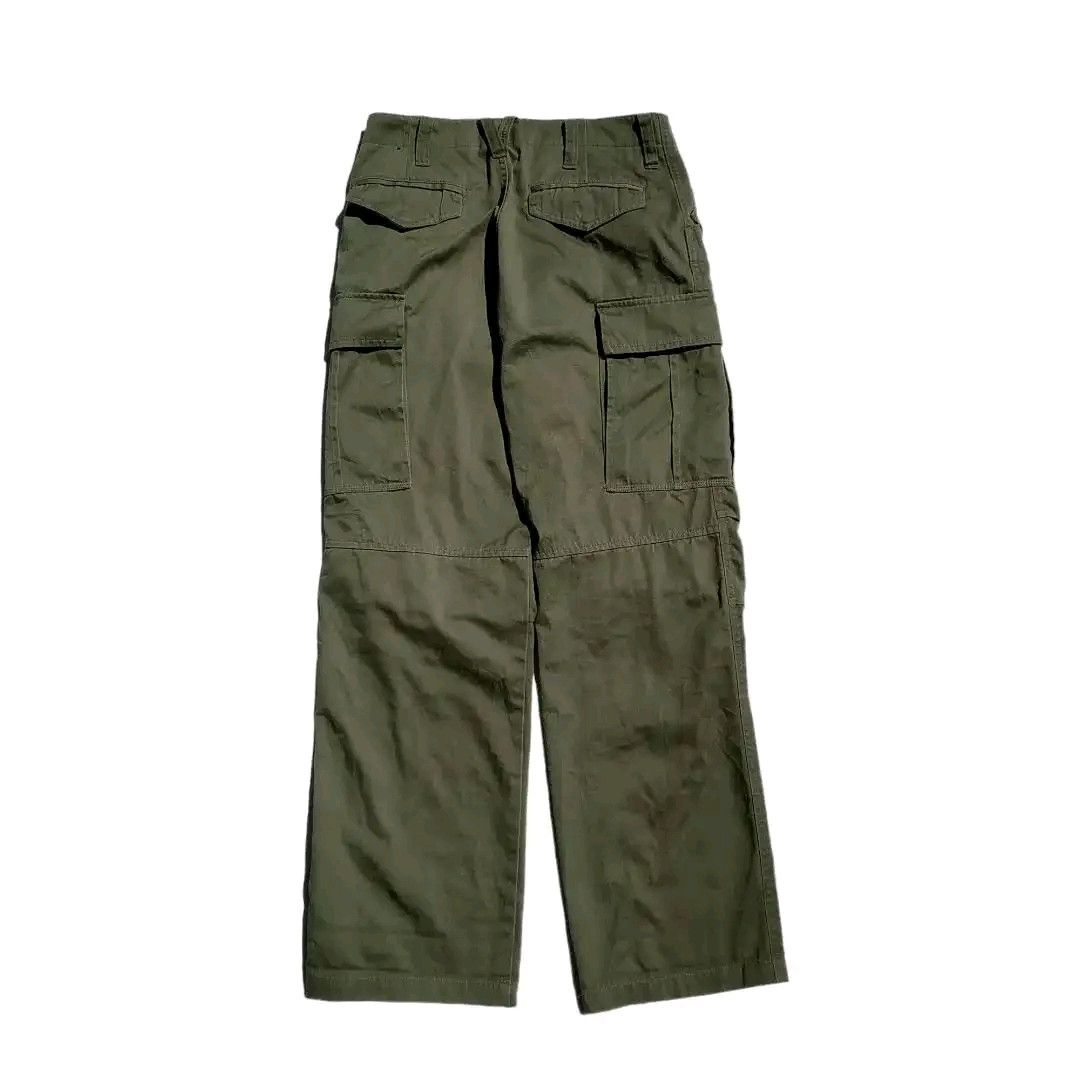 Japanese Brand Klein Plus Homme Japanese Brand Olive Green Cargo Pants Size US 28 / EU 44 - 4 Thumbnail