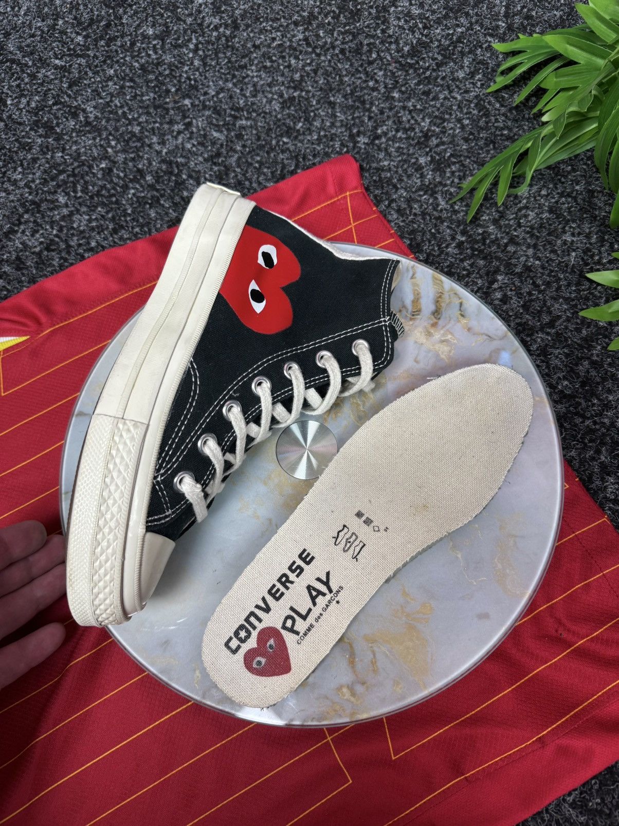 Comme des Garcons PLAY Comme des Garcons Play X Chuck 70 Shoes Black Size US 7 / IT 37 - 14 Thumbnail