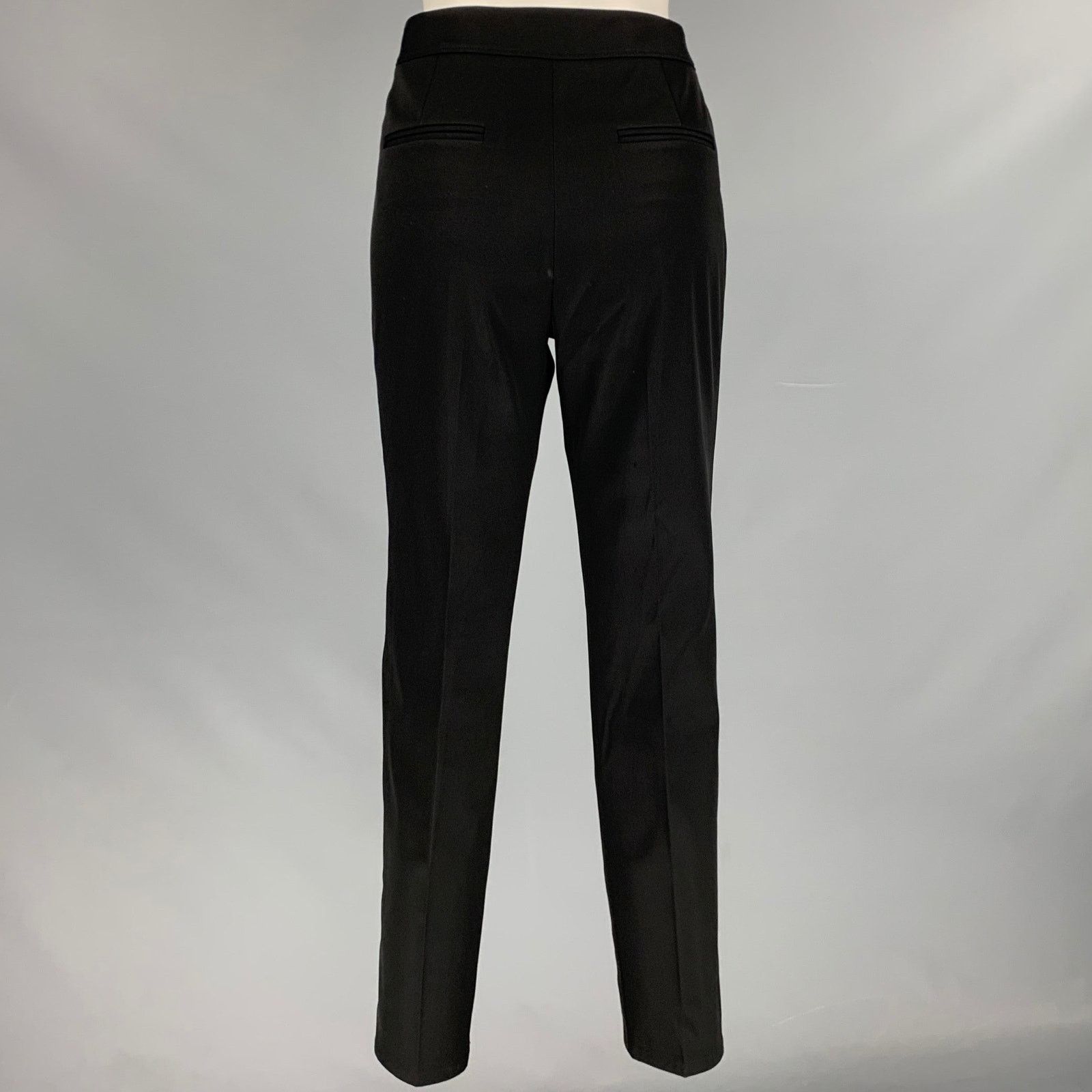 Alexander Wang ALEXANDER WANG Black Triacetate Blend Fitted Casual Pants Size 28" / US 6 / IT 42 - 2 Thumbnail