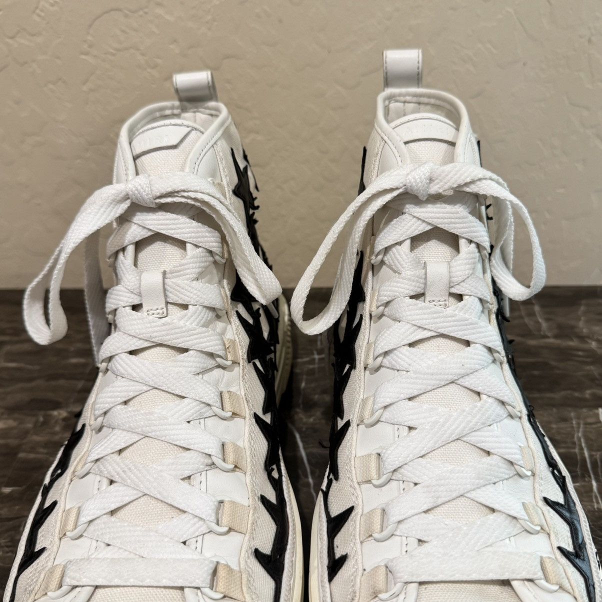 Amiri Amiri Stars Court Hi Star Patch High Top Sneakers Size US 13 / EU 46 - 5 Thumbnail
