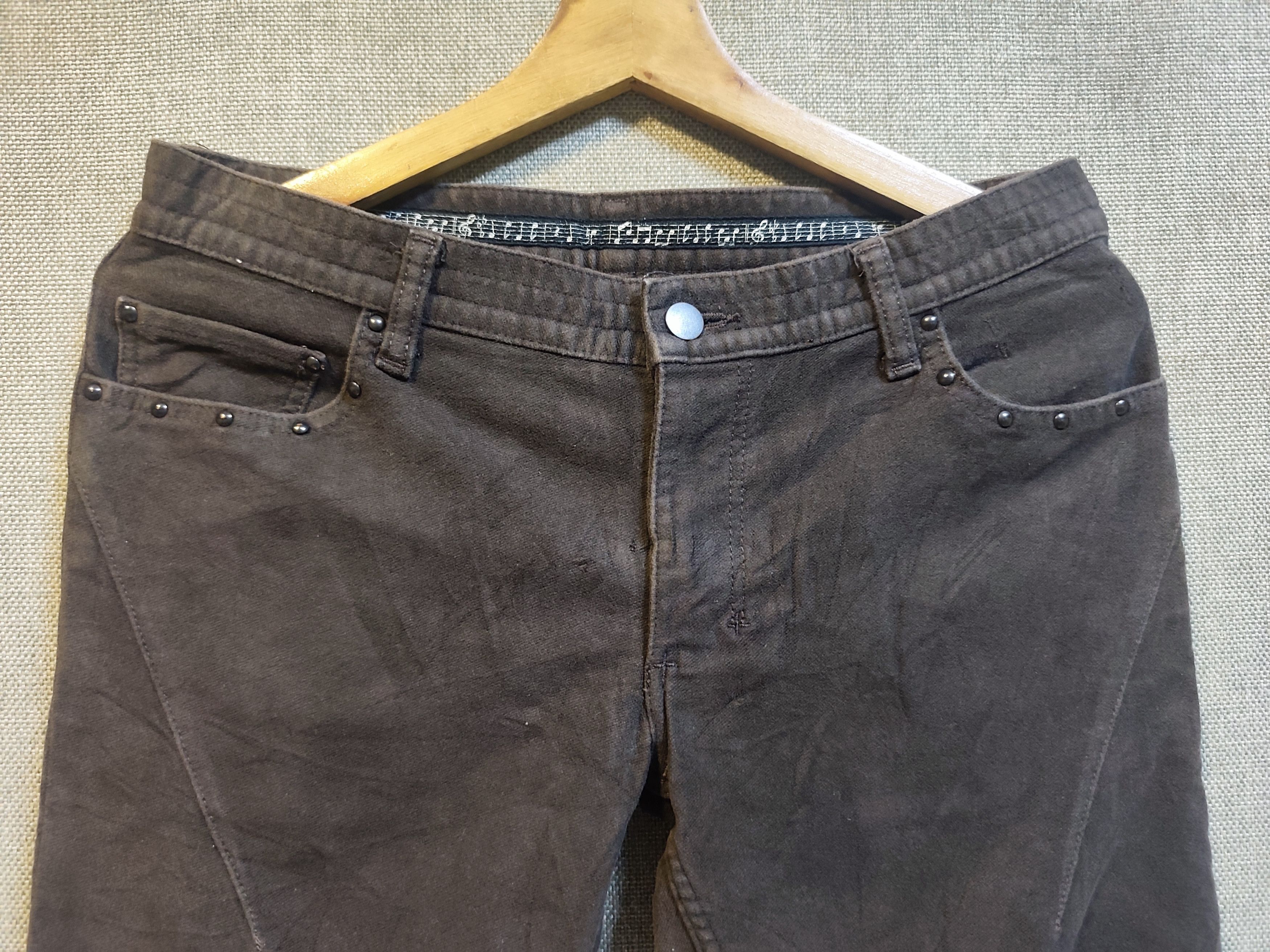 Number (N)ine Number (N)ine SS04 Pain Studded Musical Note Denim" Size US 31 - 3 Thumbnail