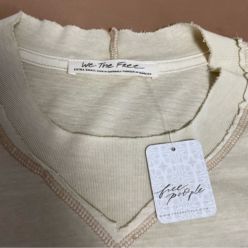 Free People NWT New $58 Free People We the Free Clover Puff Shoulder Be Size XS / US 0-2 / IT 36-38 - 6 Thumbnail