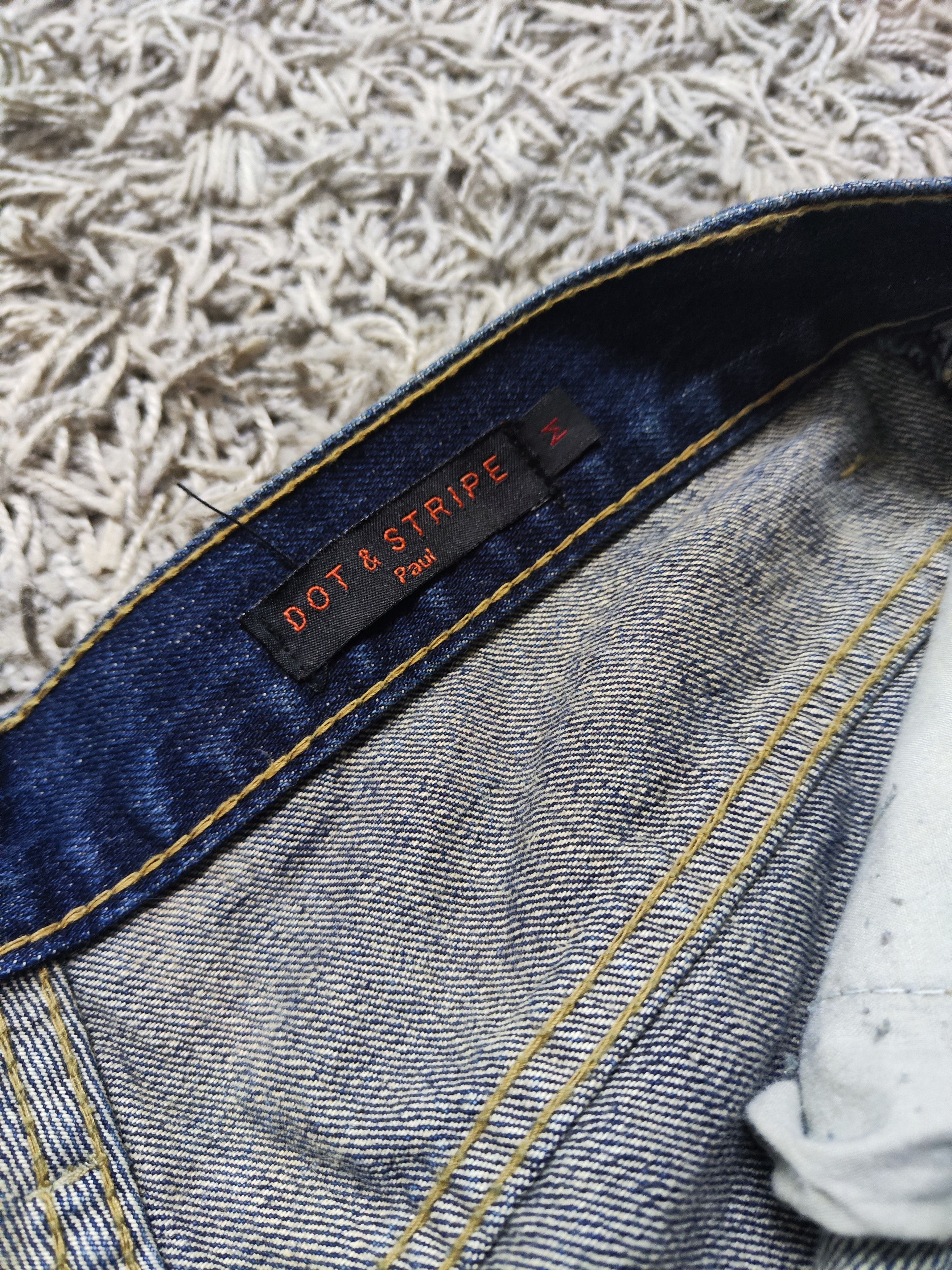 Hysteric Glamour × Japanese Brand × Vintage Twist Leg REGULAR STRAIGHT Ripped Paul Denim Size US 32 / EU 48 - 9 Thumbnail