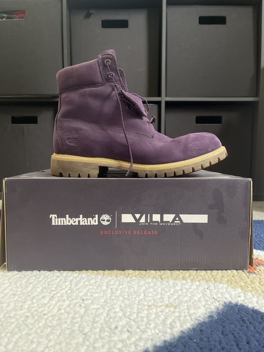 Purple cheap timberlands mens